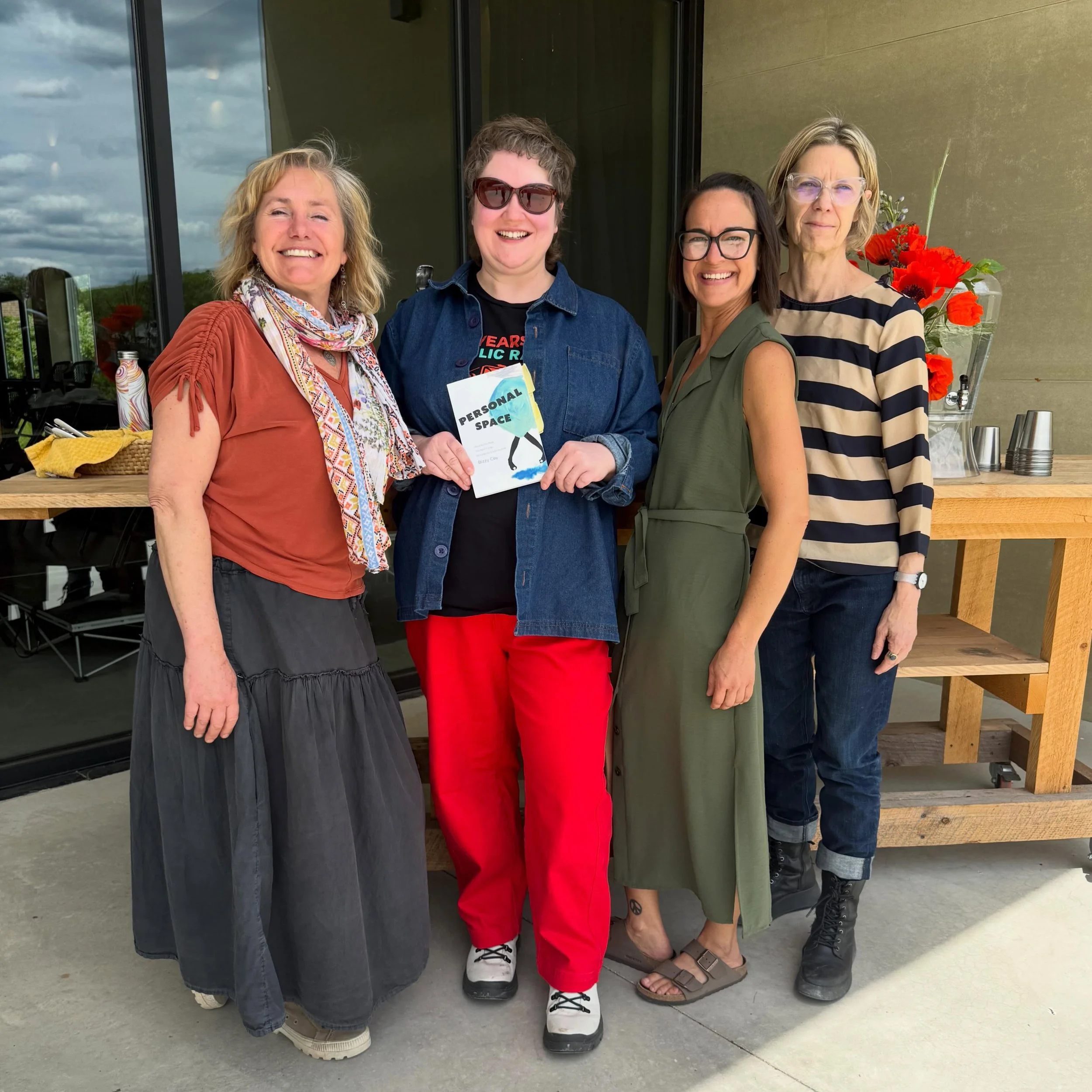 📚My Bookish Friends!📚Thank you @bizzycoy &amp; @steinkedarcey for gracing our stage &amp; sharing your work with our community! 
Thank you @narrowsburgunion for sponsoring this event!