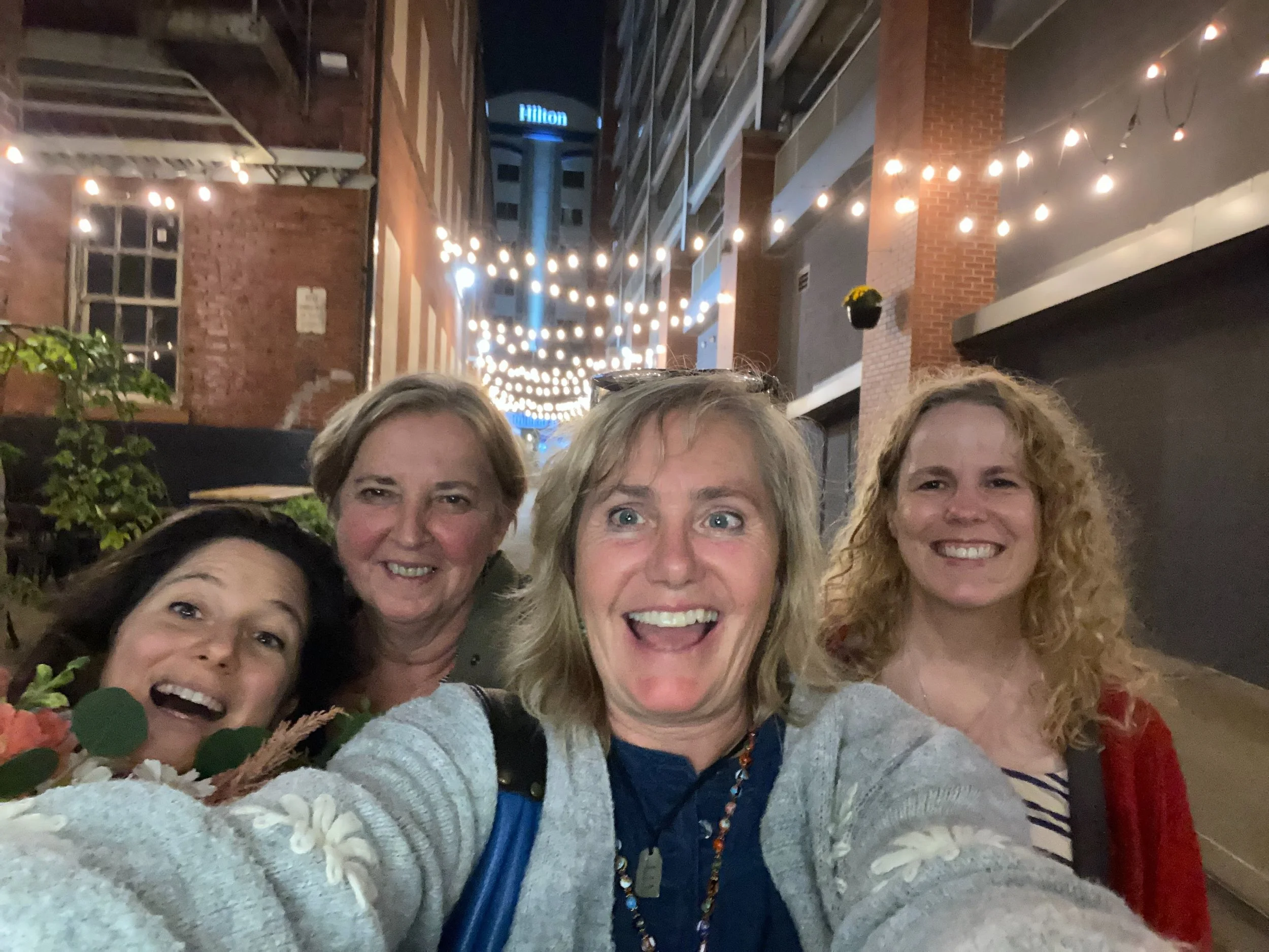 Post show, post after show dinner and drink! Enjoyed our friend @hilarygdennis (see next picture of her interactive Hamlet) "Sweet Prince" @scrantonfringe 
@costanzabug is in the show too and is forever fun. Thanks Jane from @greenhouseproj
