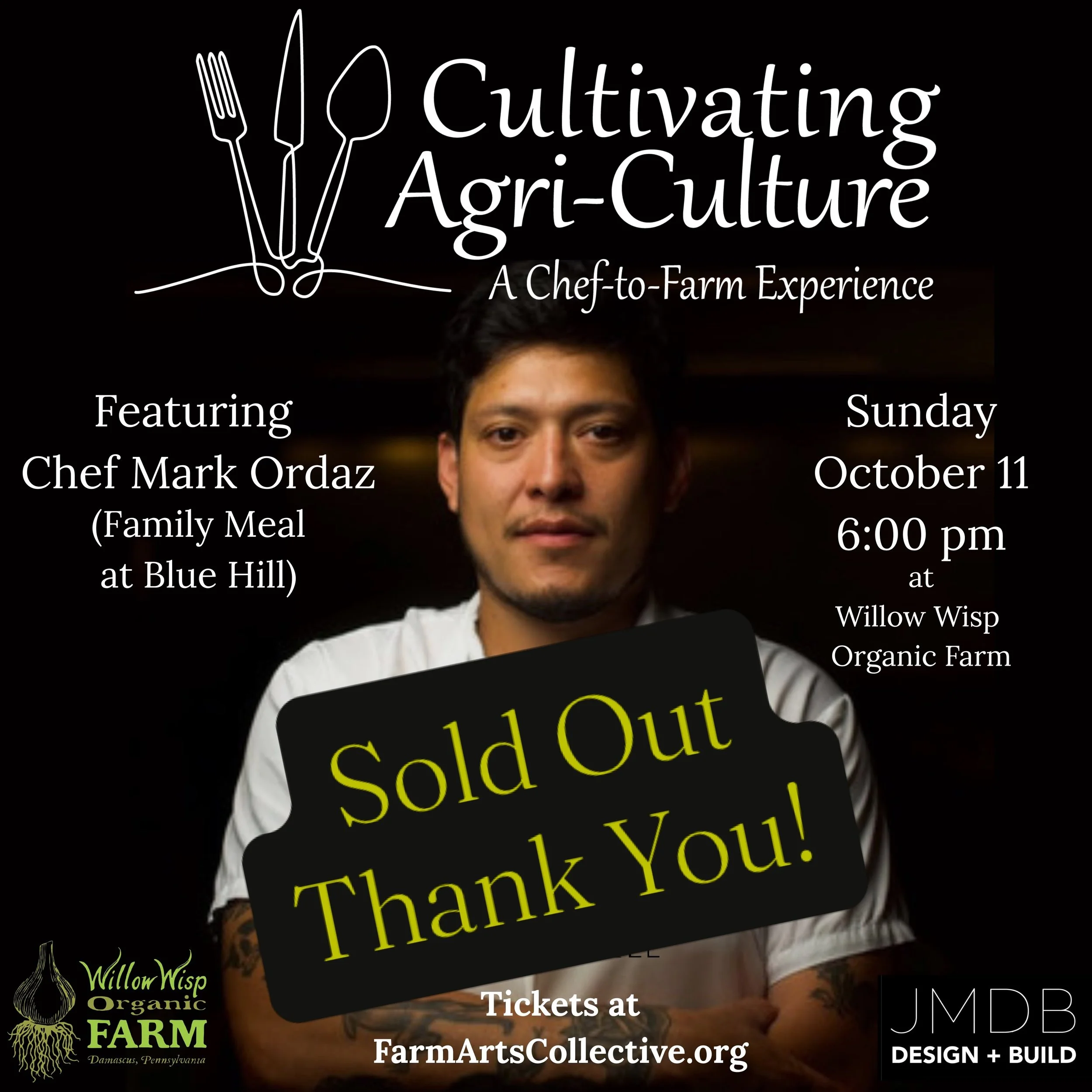Dear friends, thank you for your ticket purchases in support of our inaugural gala dinner, "Cultivating Agri-Culture: A Chef-to-Farm Experience." We have sold out and are sorry to disappoint if you wanted to attend.
Special thanks to those 