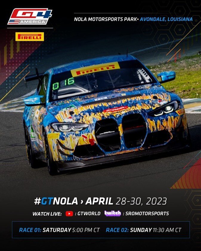 Back to the track for round 2 of the GT4 America championship. This time @nolamotorsports. Be sure to follow @robertsmau and @chrisb_allen in the #438 M4 GT4 BMW.

#nola #m4 #mcars #bmw #racing #str38 #motorsports #gt4 #gt3 #gtamerica #racecarsofinst