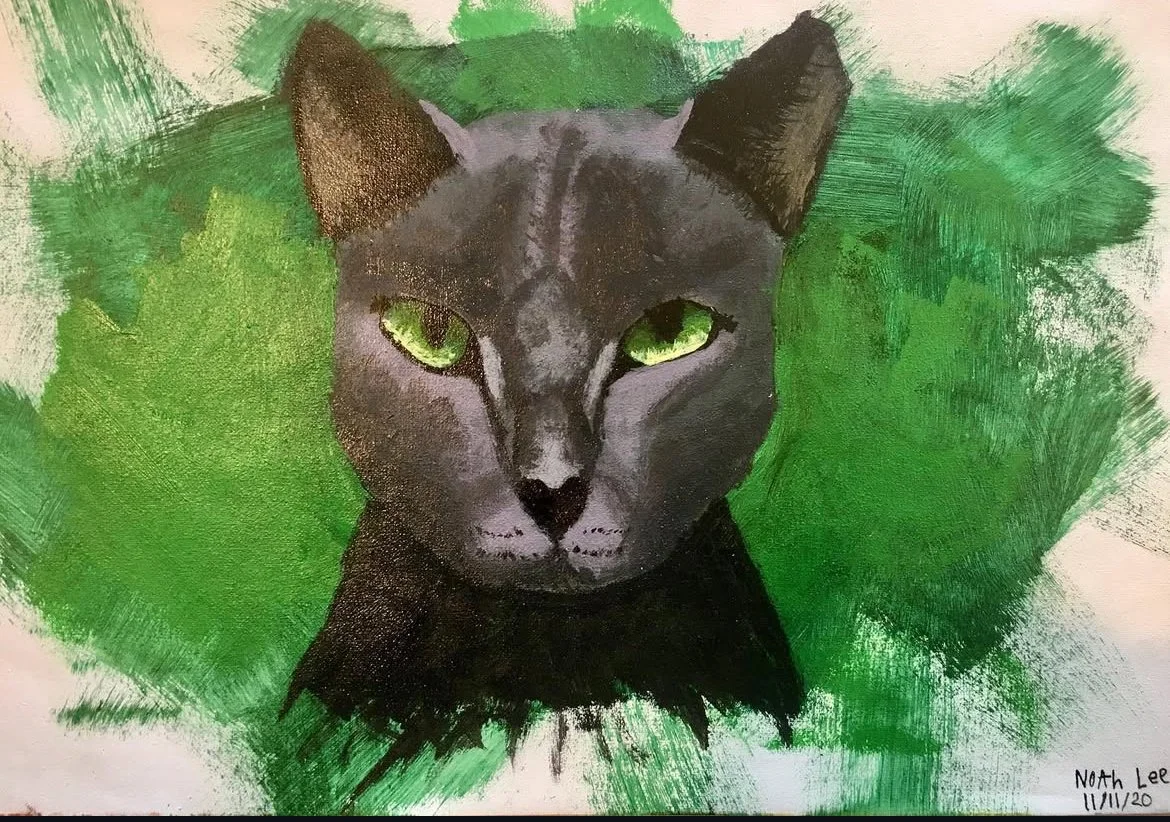 Art student: Noah Lee, age 8