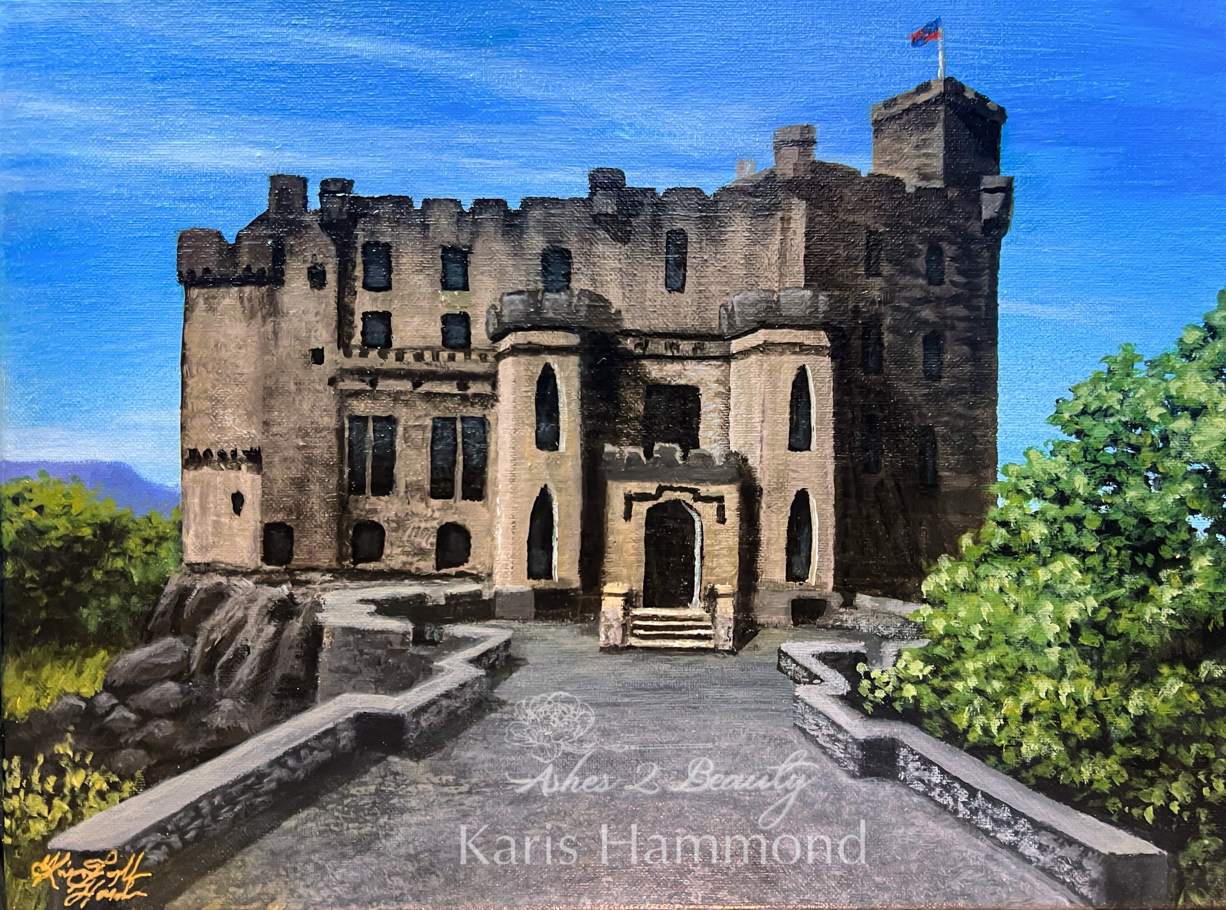  
  Dunvegan Castle  
  12x16" acrylics on canvas.  
 
 
  December 16, 2025  
 