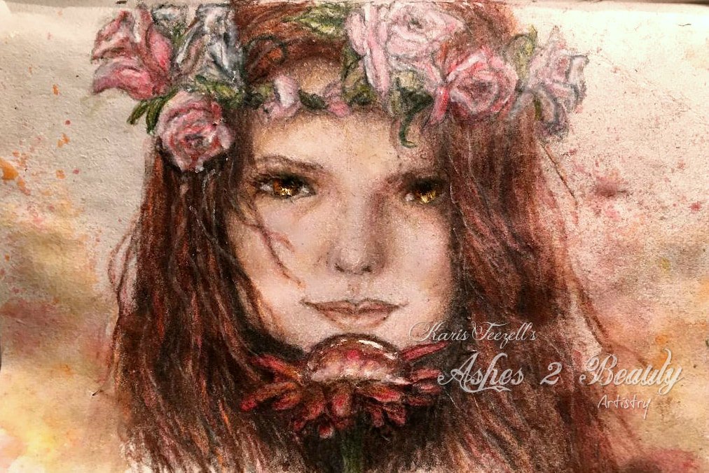  
 Nature's Child 
  Dry watercolor pencils on paper. 
 
 
 January 8, 2018 
 