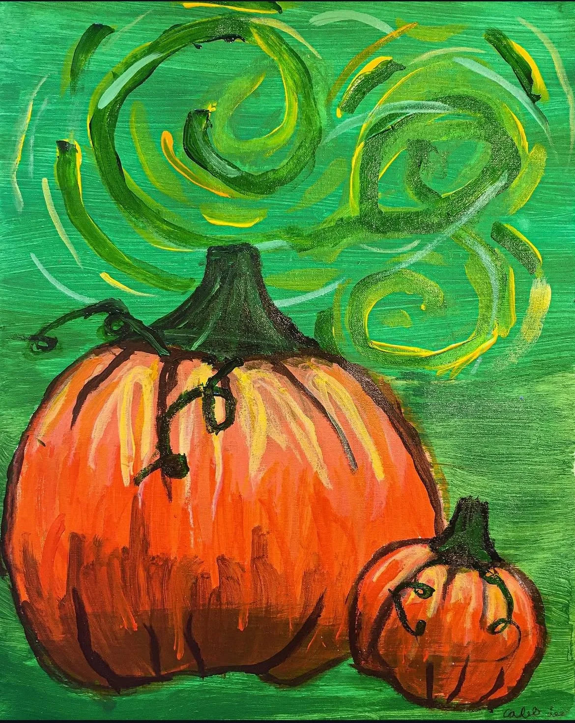 Art student: Caleb Lee, age 9