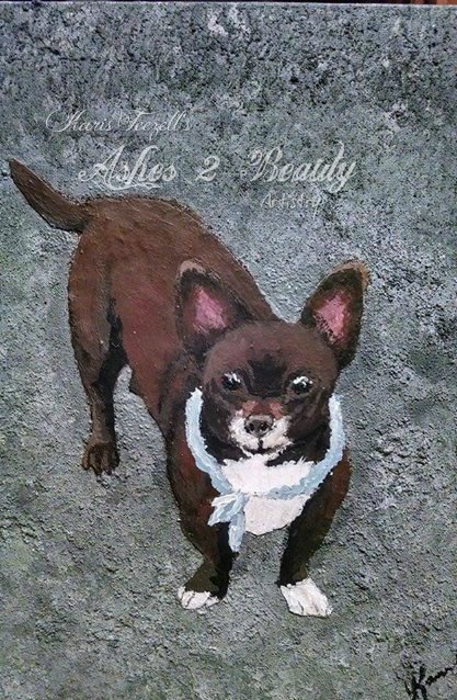  
 Cocoa 
  11x14" mixed media acrylics and sand on canvas commission. 
 
 
 June 11, 2014 
 
