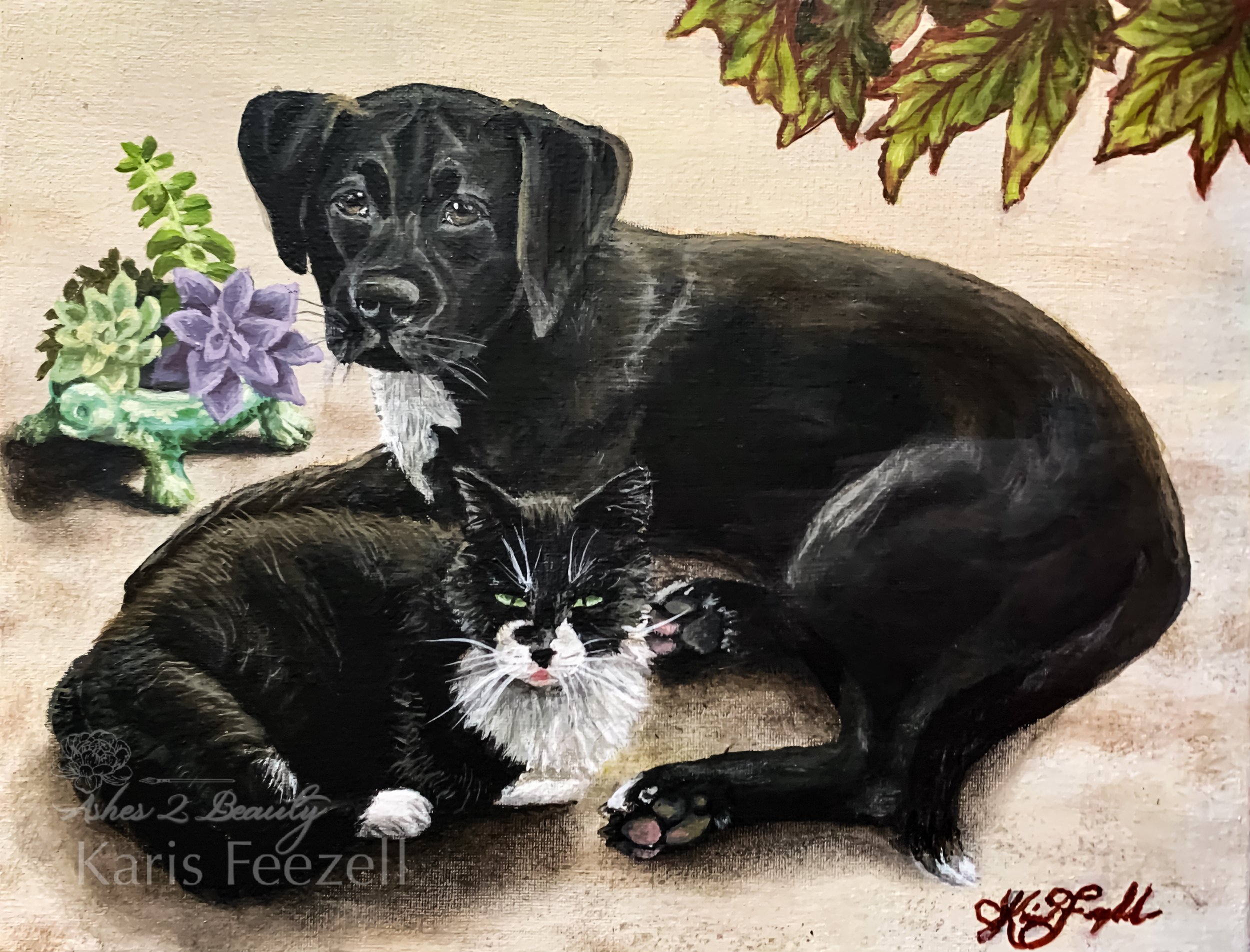  
  Deuce and Yeowzer  
  11x14" acrylics on canvas.  
 
 
  May 20, 2024  
 