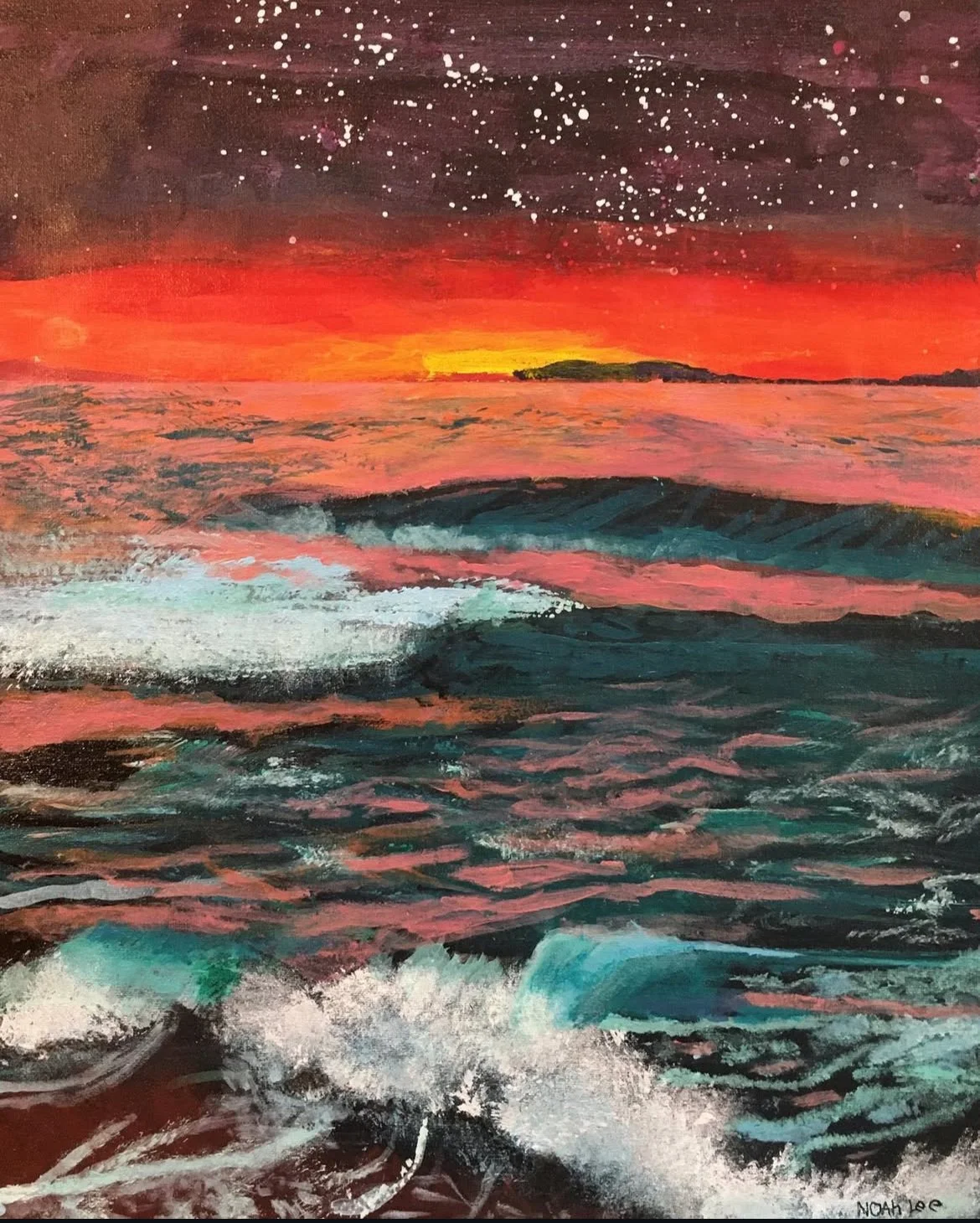 Art student: Noah Lee, age 9