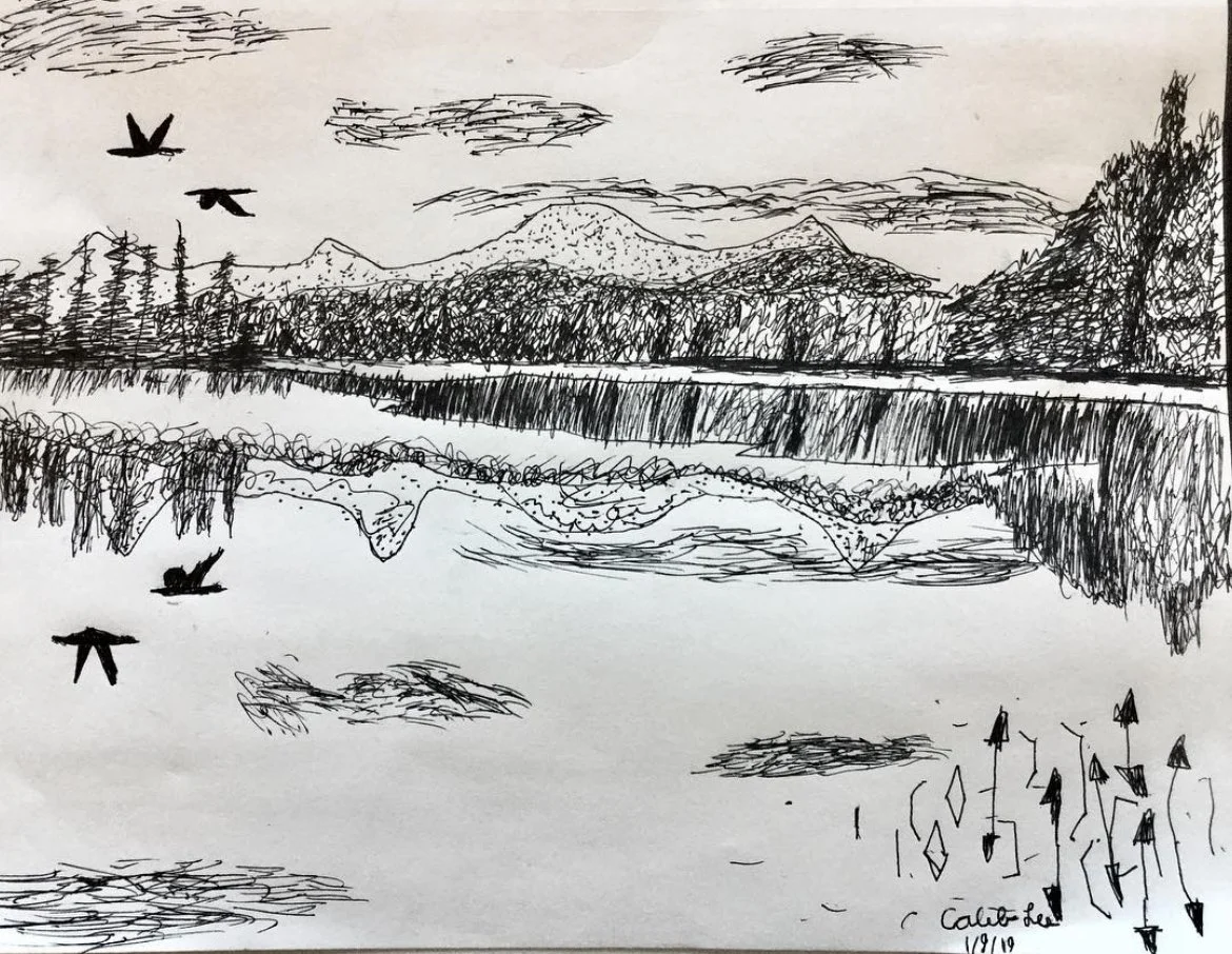 Art student: Caleb Lee, age 9