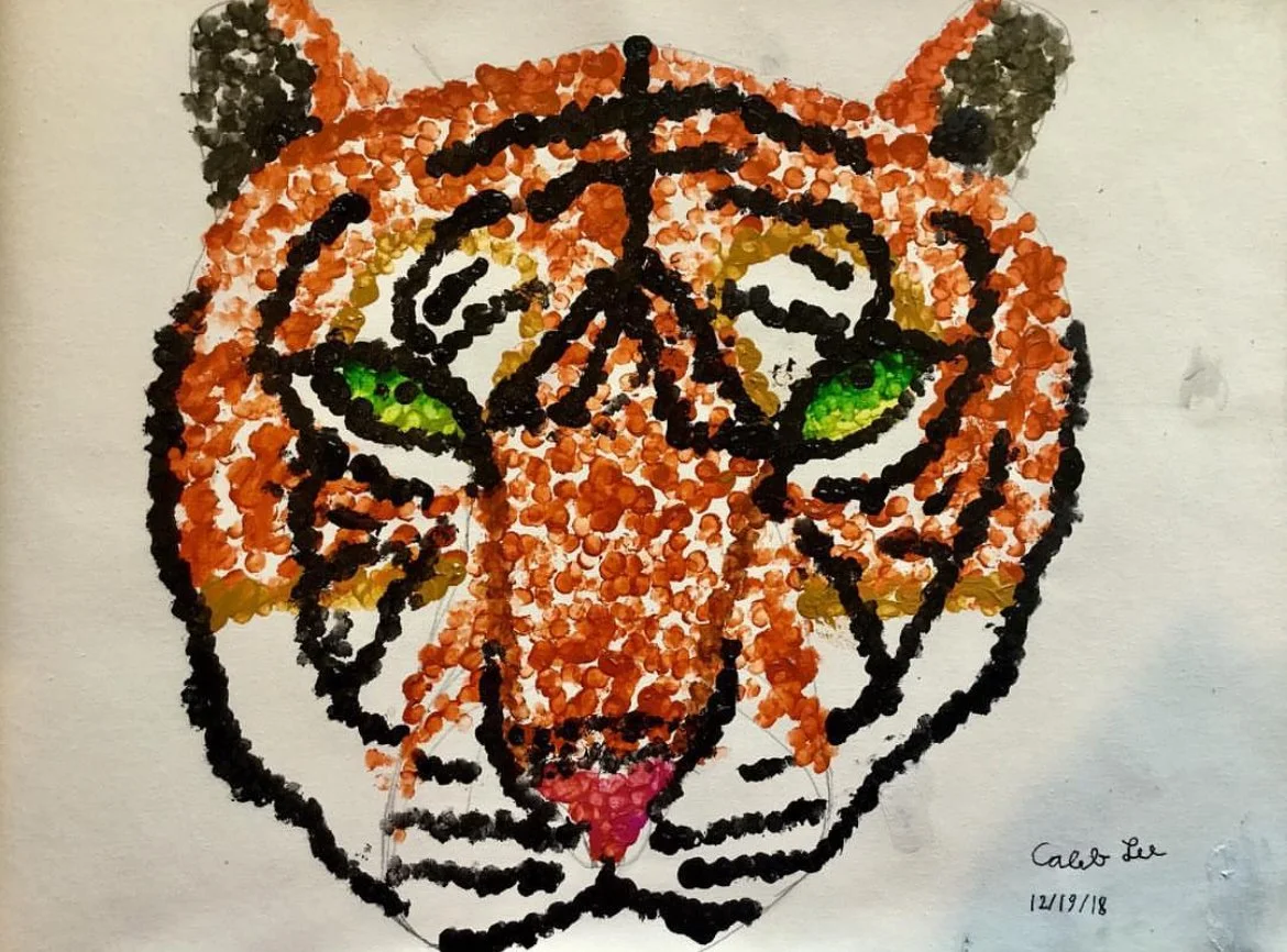 Art student: Caleb Lee, age 9