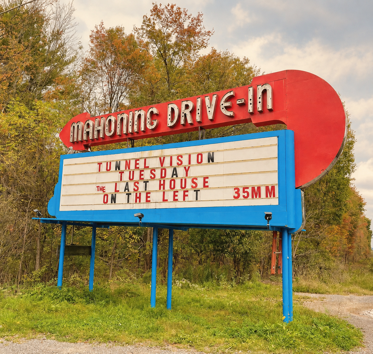 Mahoning Drive-In marquee