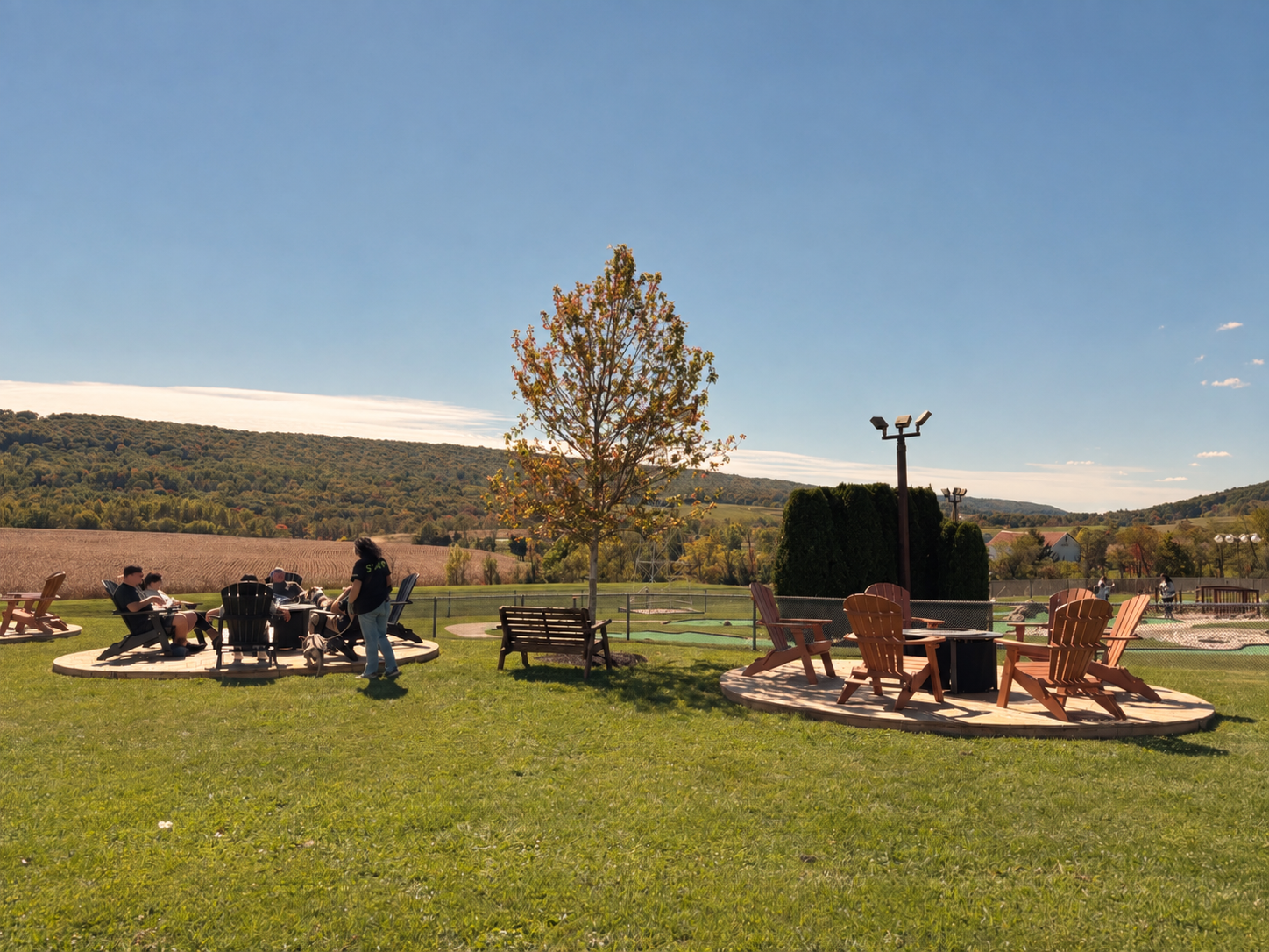 Fire pits at Heisler's Creamery