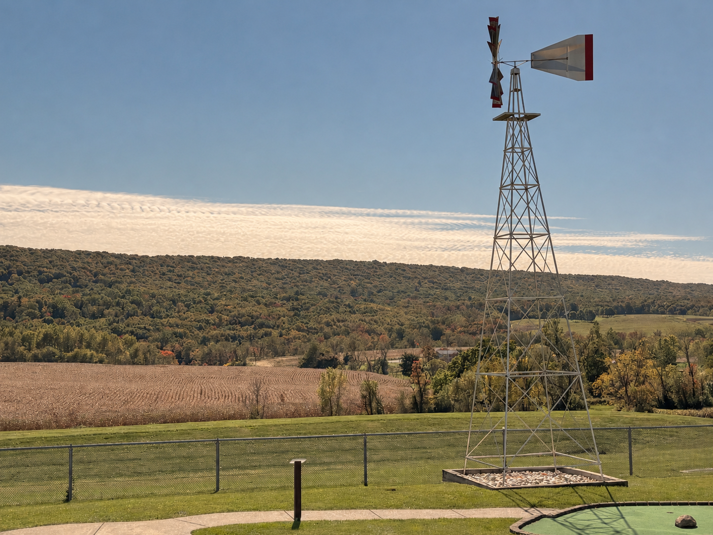 Valley view at Heisler's Creamery