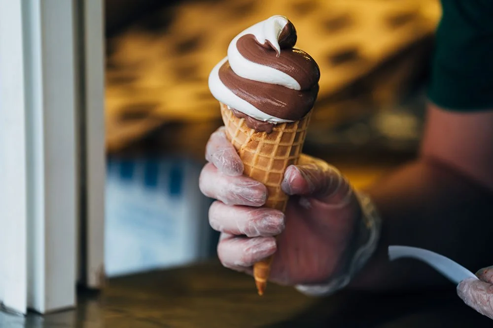 Soft serve ice cream at Heisler's Creamery