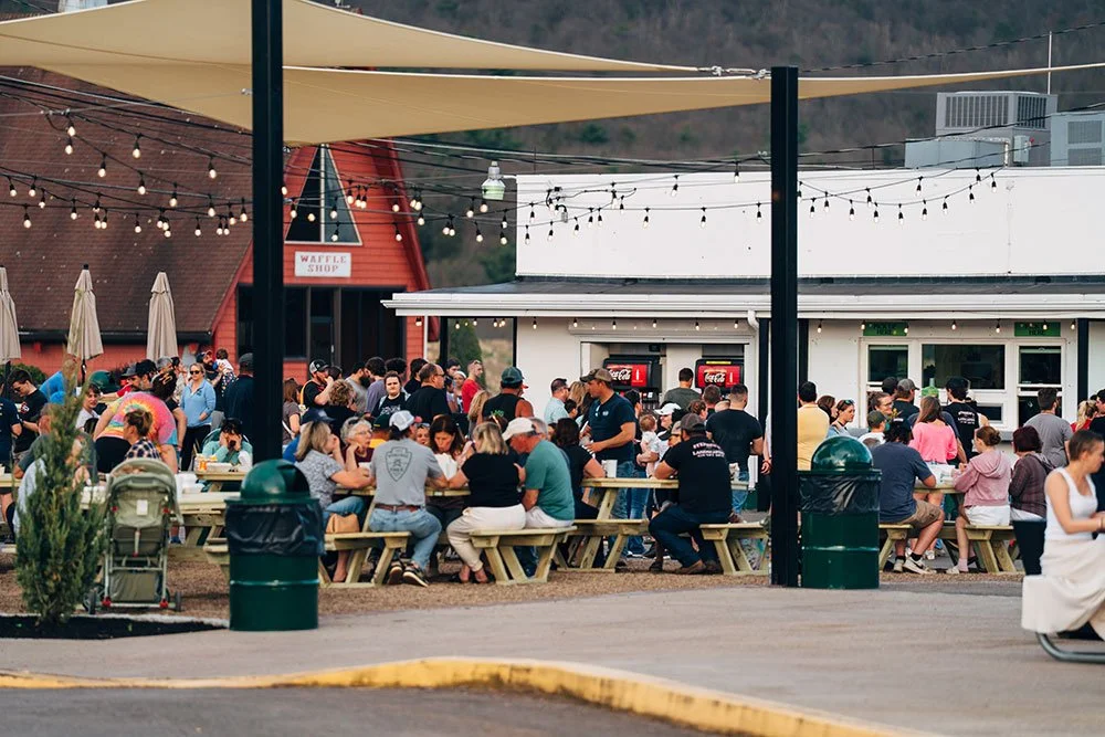 A busy day at Heisler's Creamery