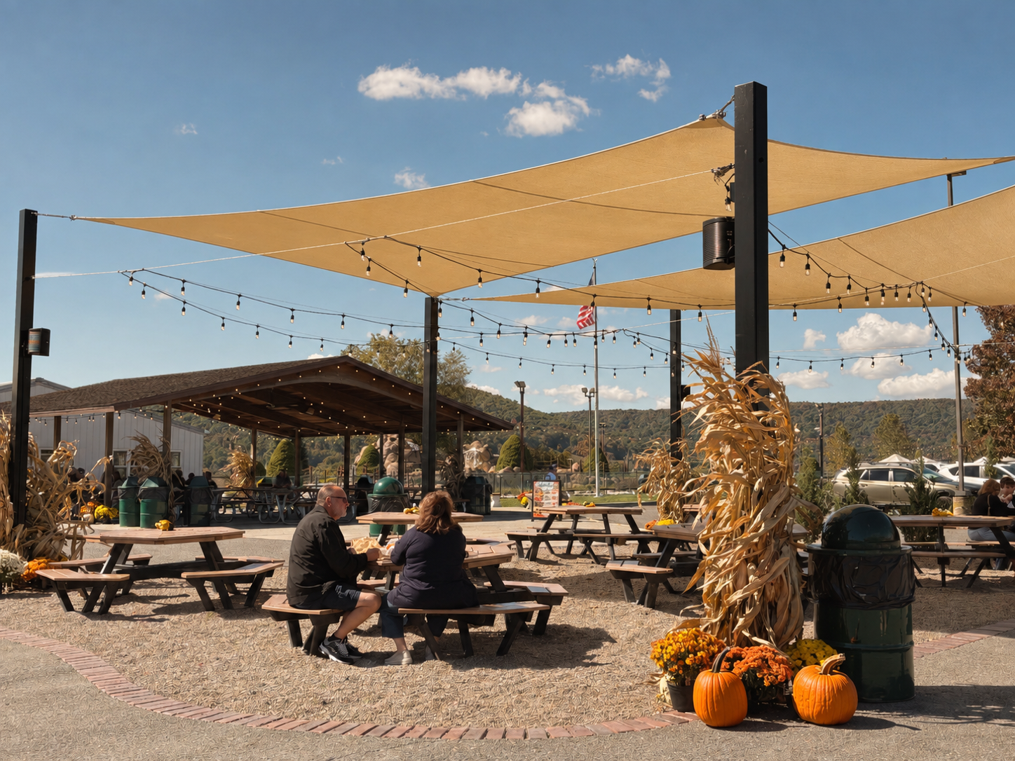 Seating area at Heisler's Creamery