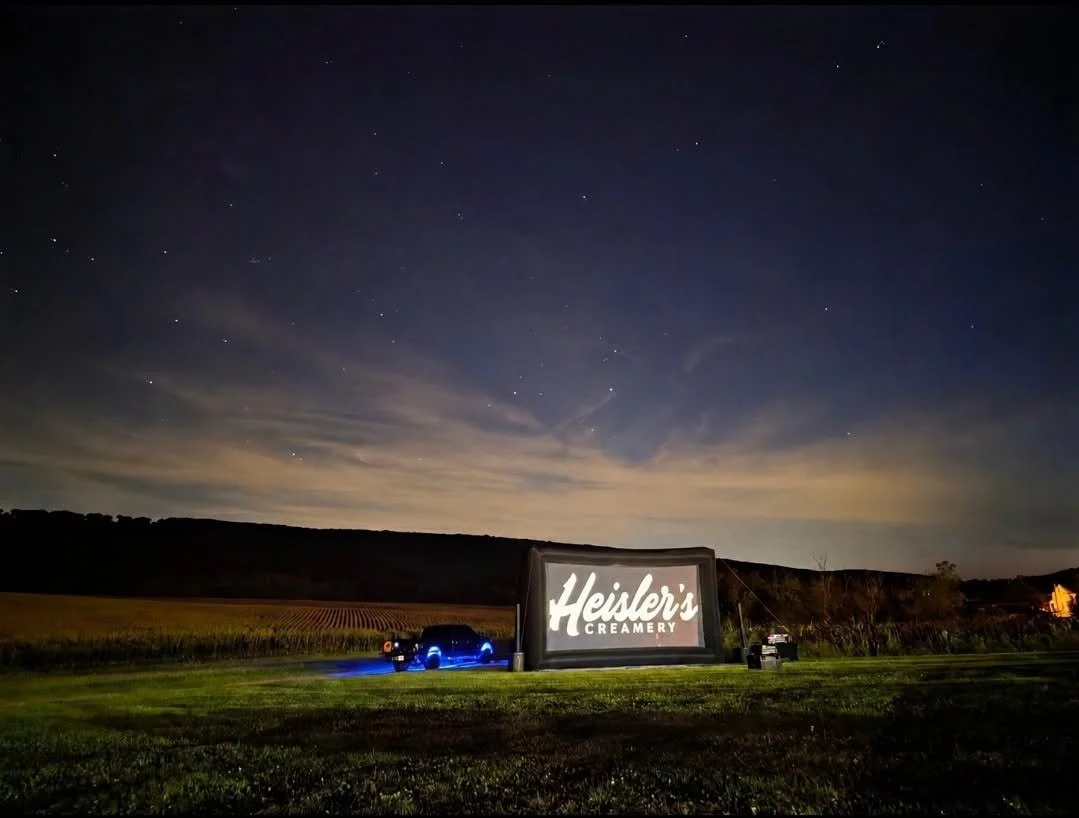 Heisler's Creamery movie night under the stars