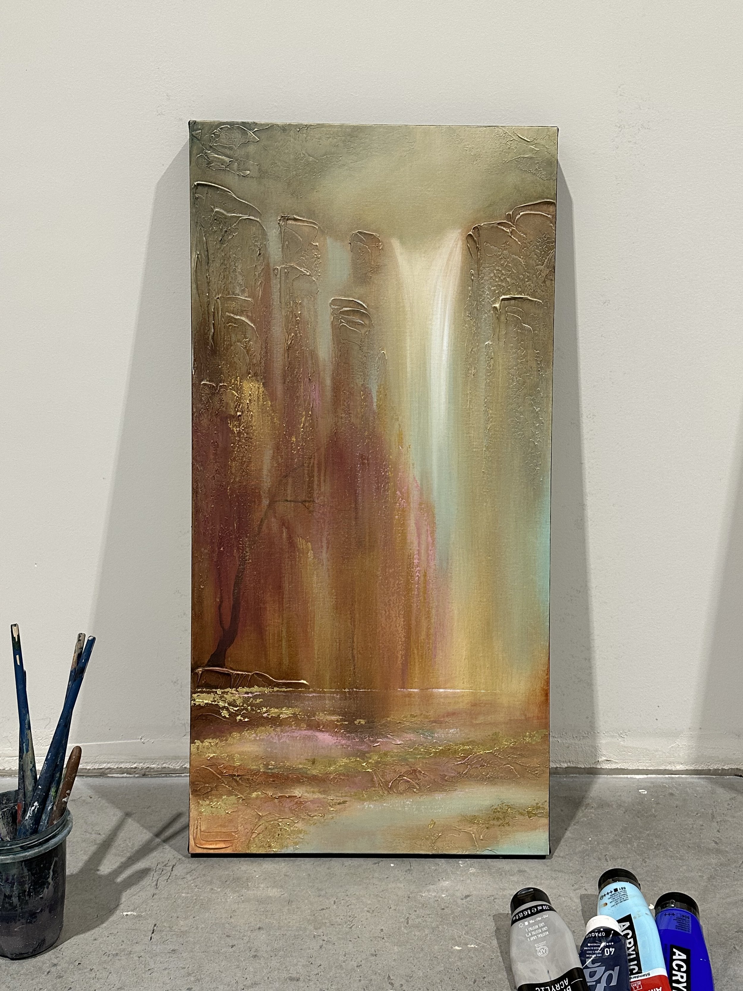 “Beneath the Willow” 18x36"