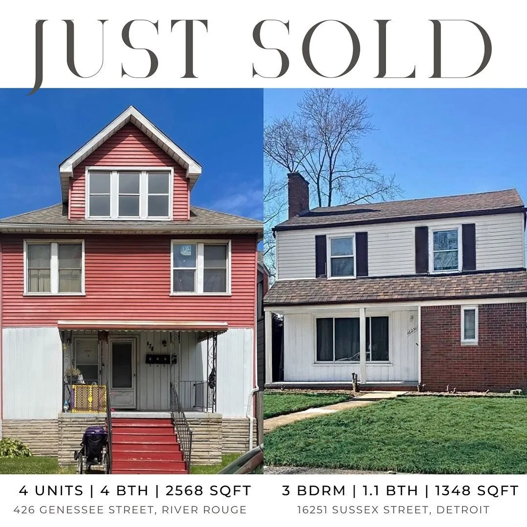 Just Sold in Detroit and River Rouge!