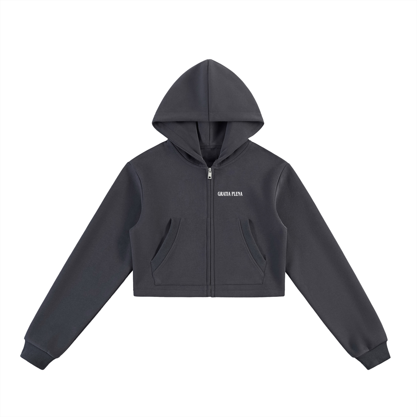 GRATIA PLENA WOMENS CROPPED ZIP UP