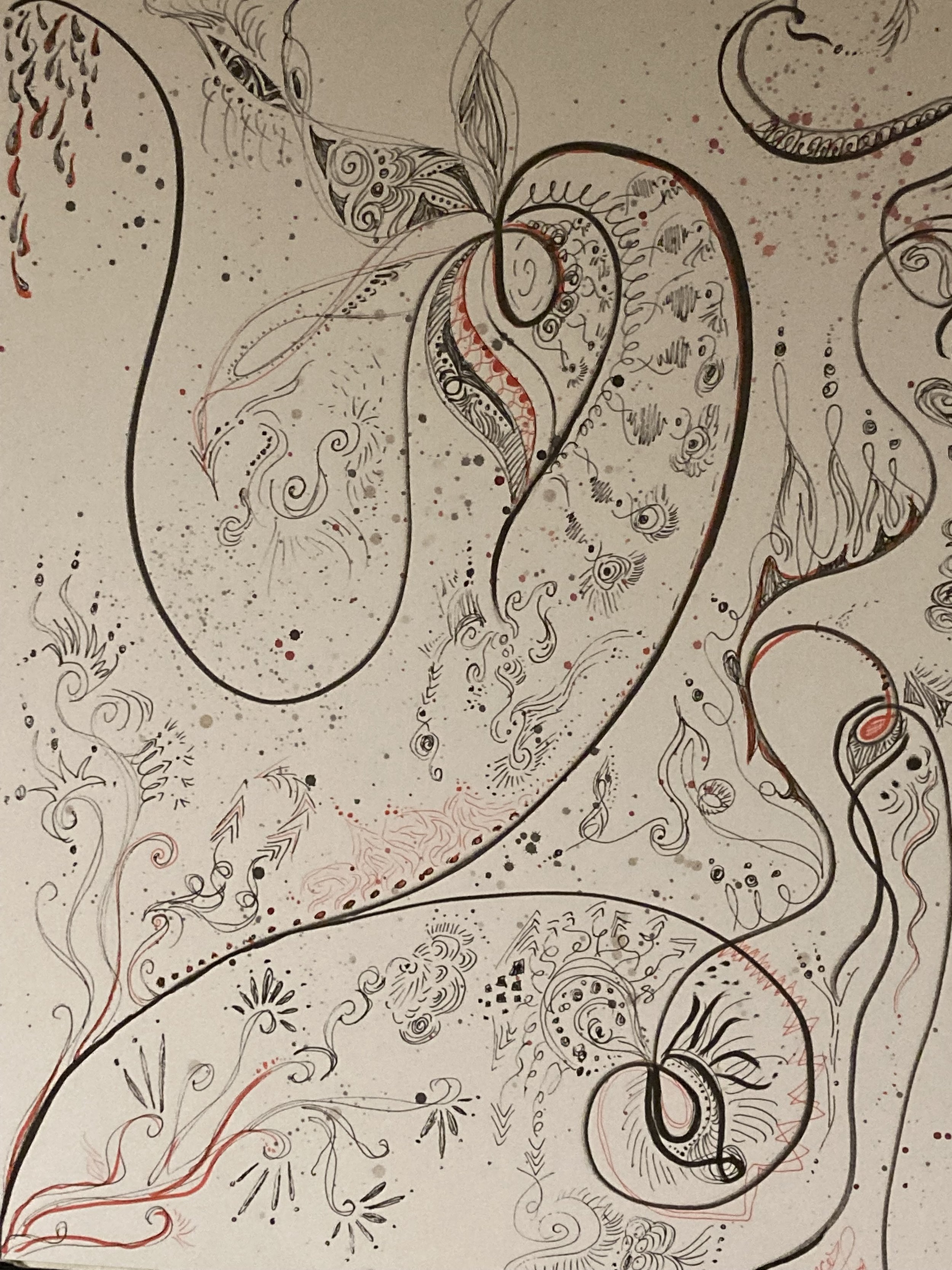 Ink on paper. 2021. 11 x 14 inches. Accompanies article: 'How Eid Festivities in Fredericton Rejuvenate the Meaning of Eid' (July 2022).