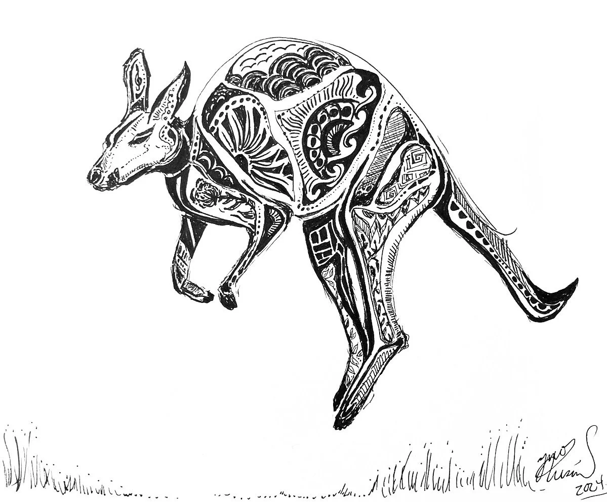 Ink on paper. 2024. 6 x 8 inches. Accompanies article: 'Abortion Rights in Canada: Here to stay?' (November 2024)