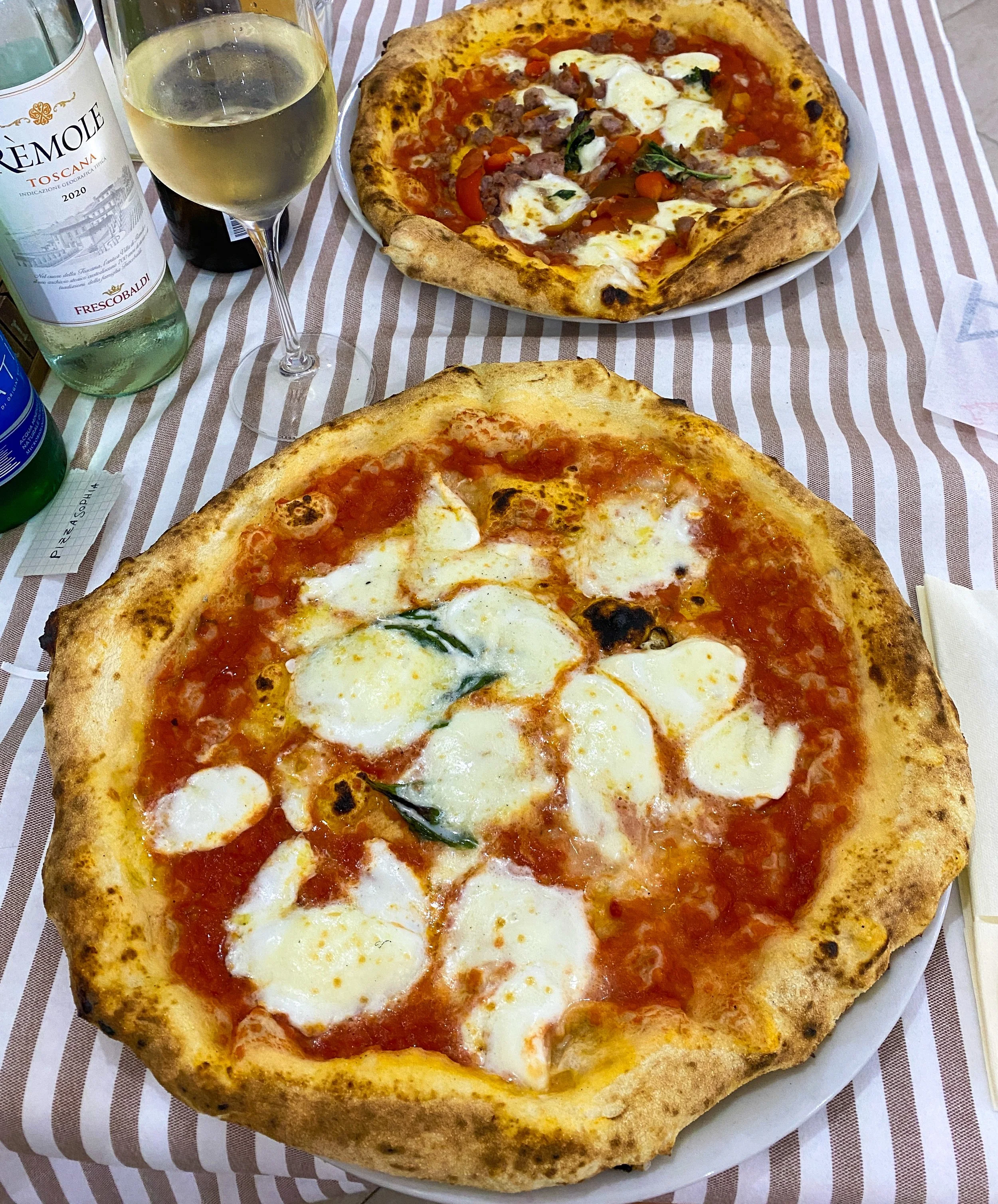 Head to Pizza Sophia for the best pizza in Grazzanise, just 40 minutes north of Napoli.