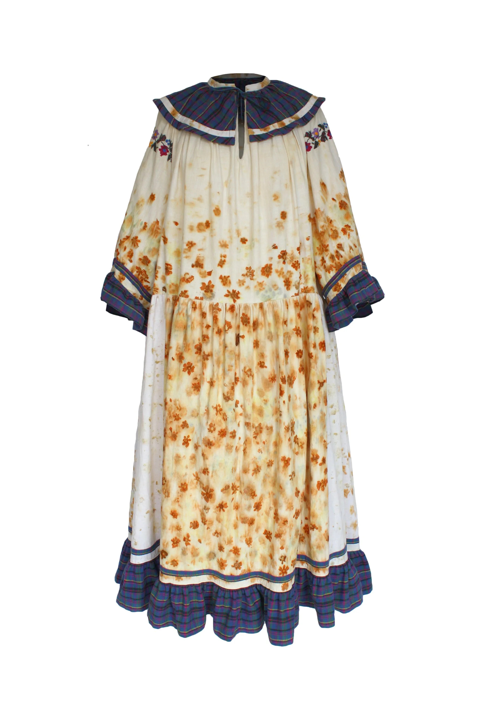 Prairie n' Plaid Botanical Print Dress