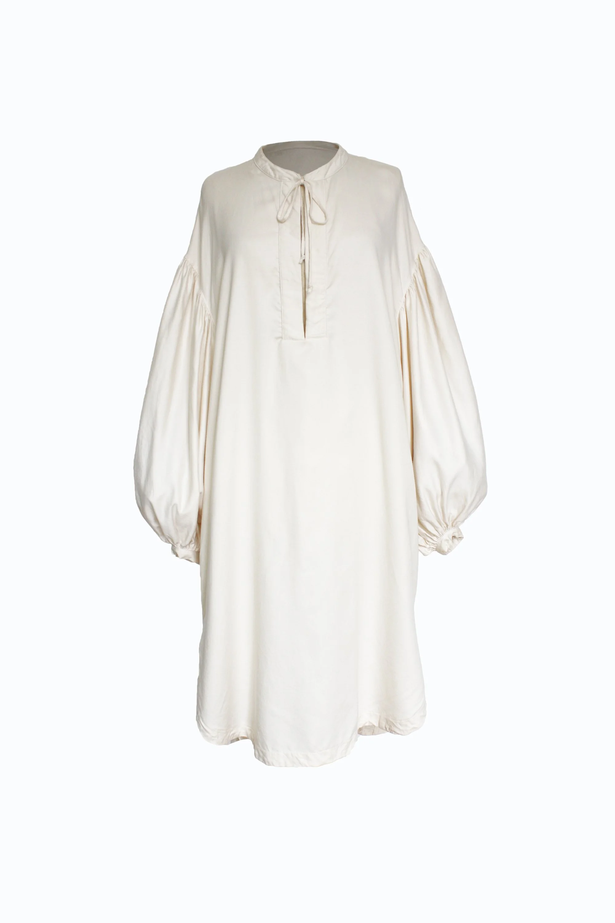 Cream Cotton Poets Dress