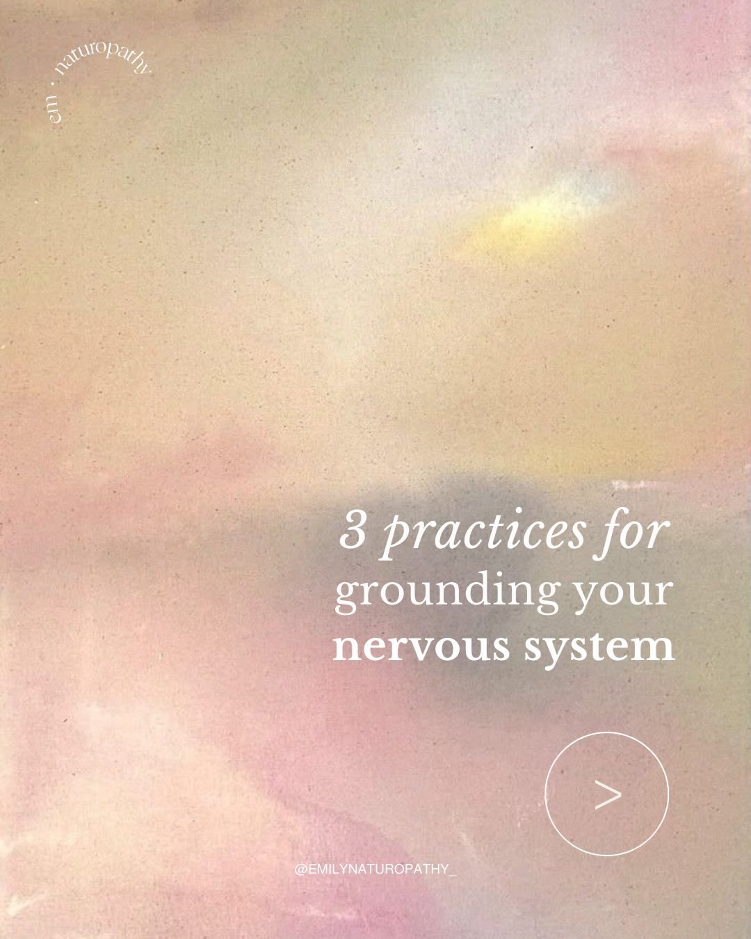 When you&rsquo;re feeling stressed, anxious or overwhelmed, often the thought of sitting still to meditate can feel hard and unrealistic.

These are my favourite low-effort ways to ground the nervous system that can be done in the car, on your lunch 