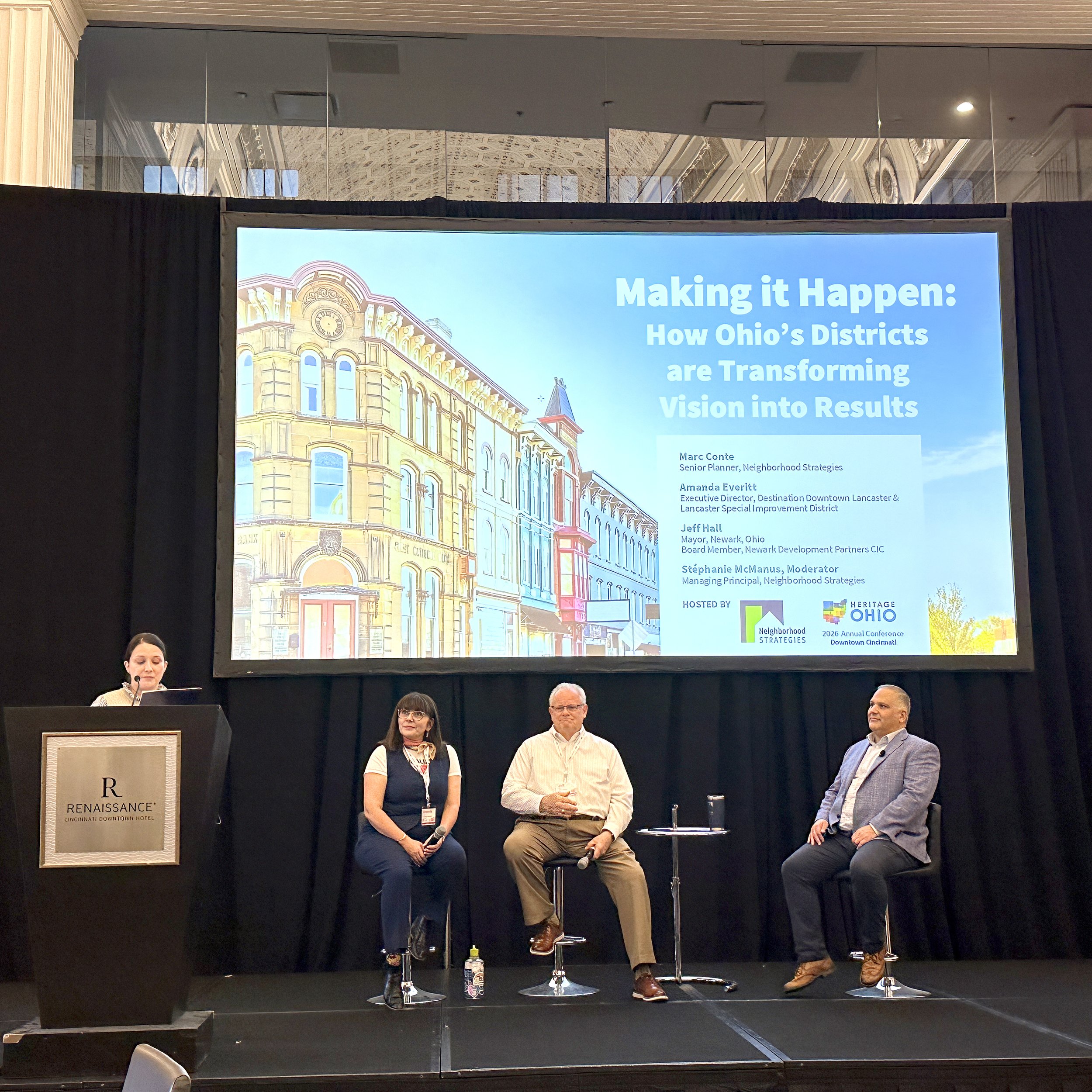 Leading Conversations at the Heritage Ohio Conference on Turning Revitalization Visions into Action