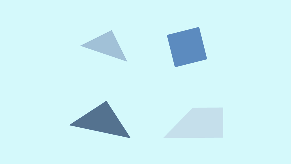 Animated shapes assembling into a circle to represent the amalgamation of BC's oral health regulatory colleges