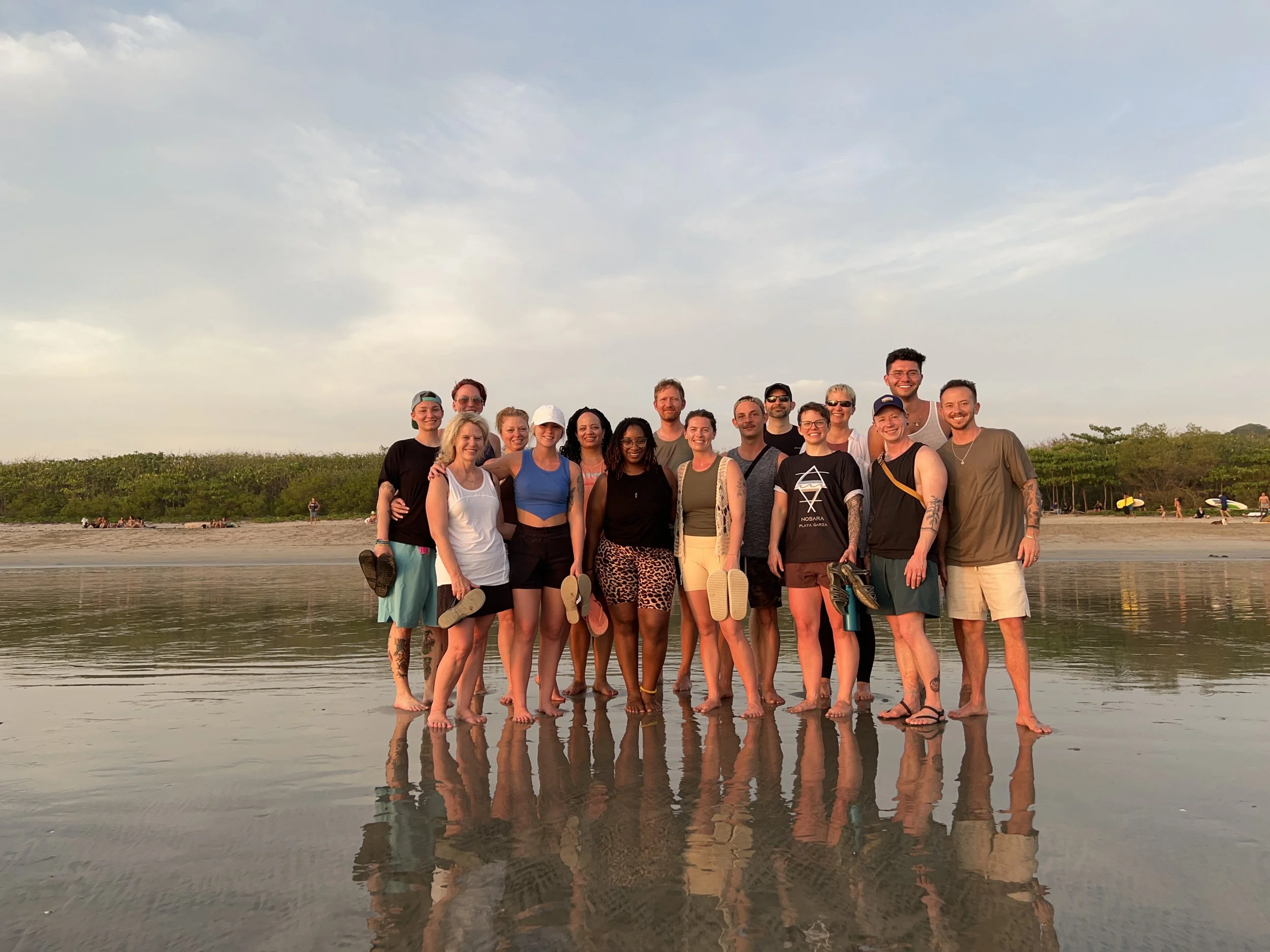 Group shot for sunset