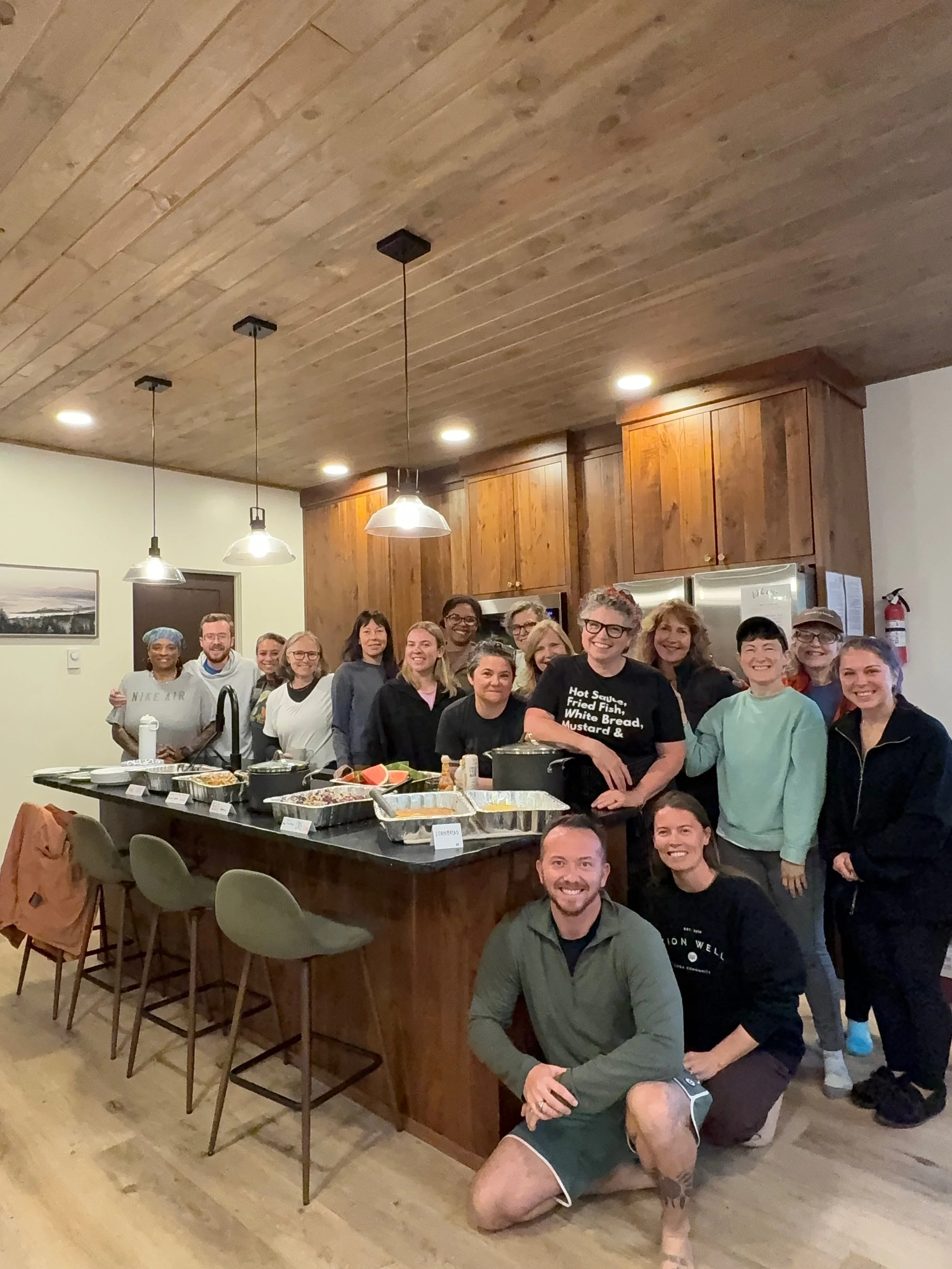 Yellowstone group with Chef Allison in our wonderful kitchen