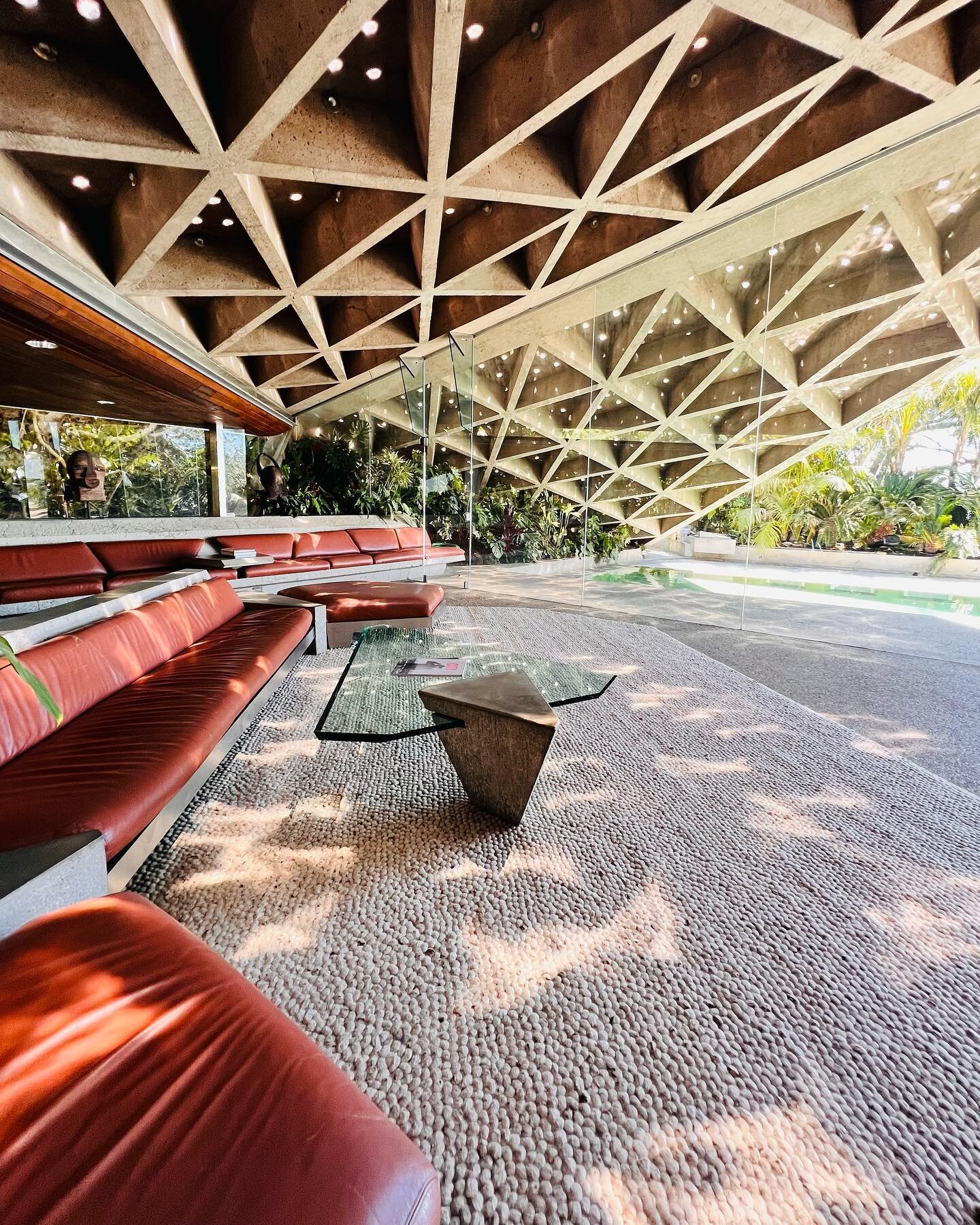 Iconic masterpiece above the horizon. I was fortunate to visit the modernist masterpiece whilst in LA. James Goldstein has maintained the vision adapting the design of the main house into the extension the new entertainment quarter. Lautners legacy s