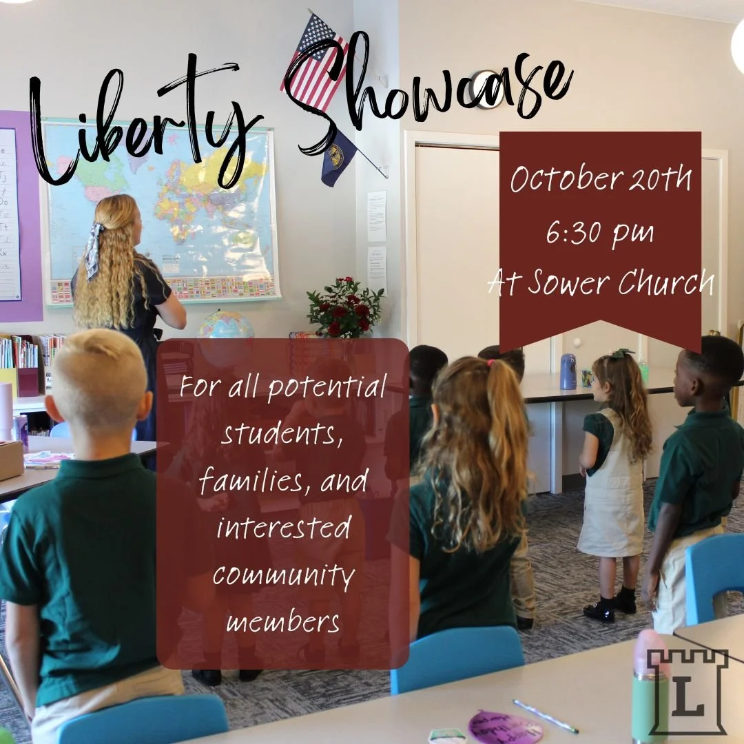 Please join us! 

For Liberty Showcase. 
Monday October 20th at 6:30 PM
Sower Church 2640 R Street

Please invite those you know who may be interested in learning more.