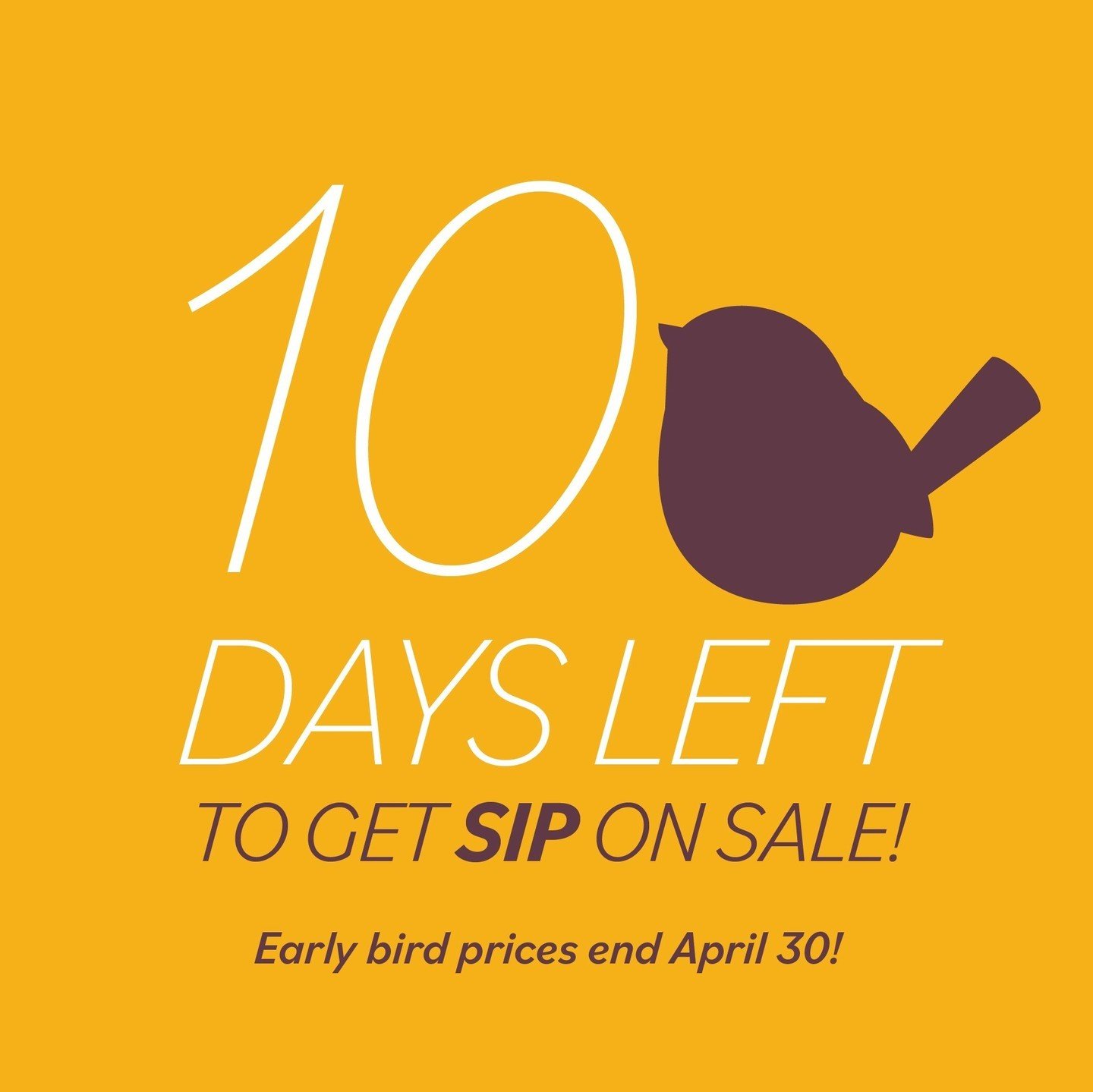 Don't miss our Early Bird prices on SIP&mdash;summer's biggest wine tasting party!⁠
⁠
Right now, Sip tickets are just $100...but the price jumps to $125 starting May 1.⁠
⁠
If you love wine, food and fun, you'll want to join us for Sip on Friday, July