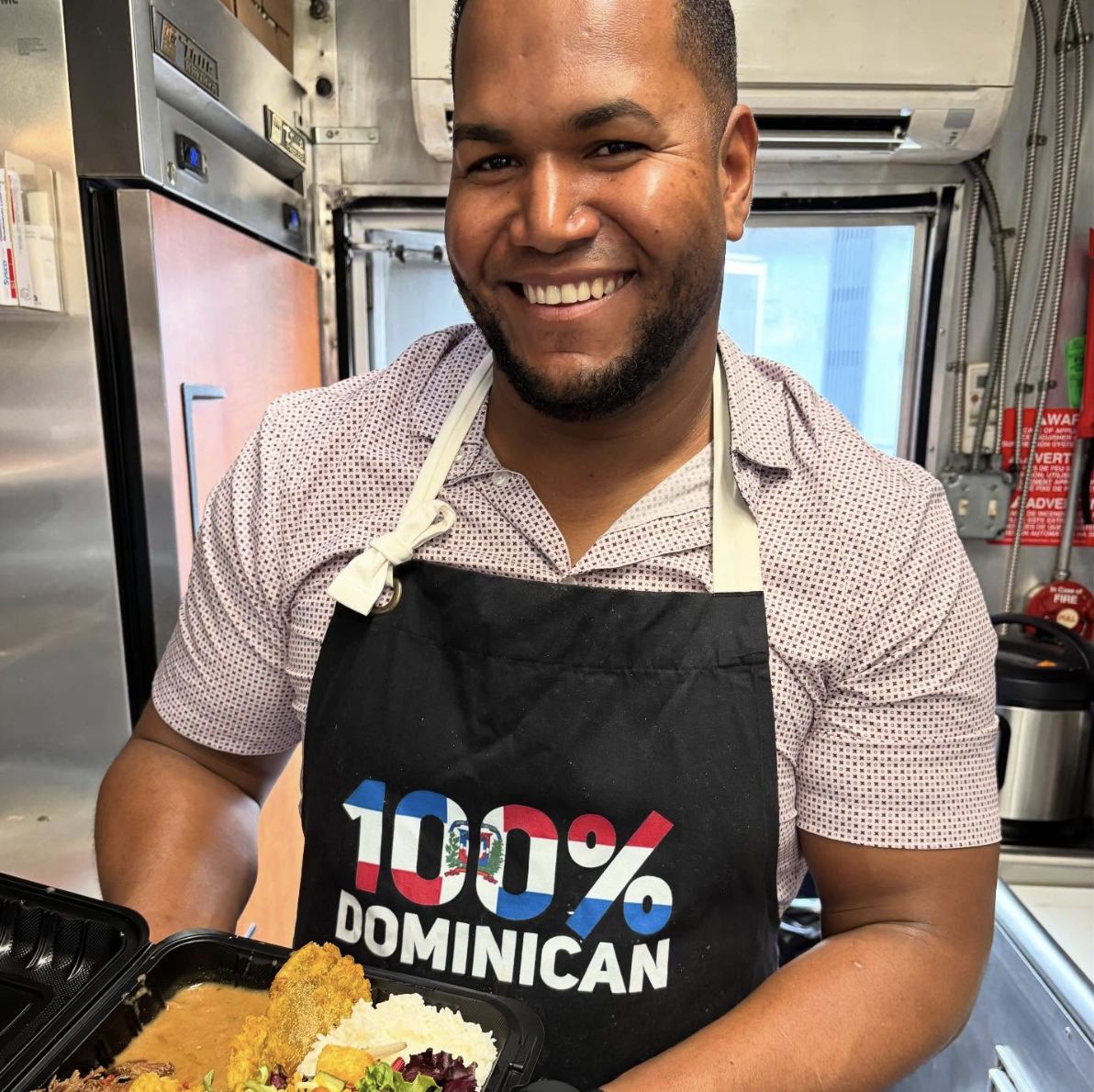 Dominican Food Cart at Cork and Barrel