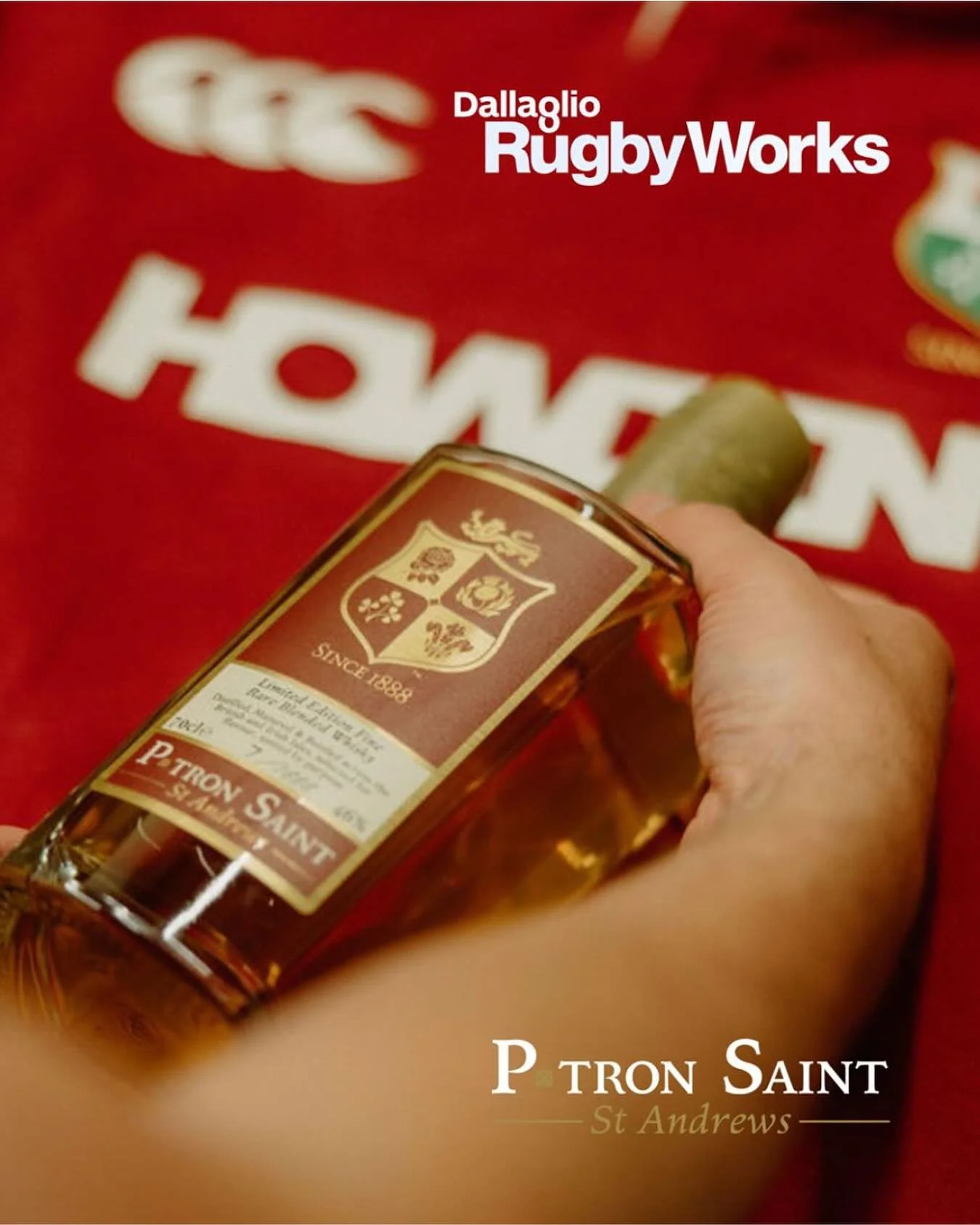 We want to say a huge thank you to Patron Saint Whisky for their amazing support!
As one of the official British Lions charities, we&rsquo;re very grateful for their support in our work helping young people.
Their commitment to giving back to the rug