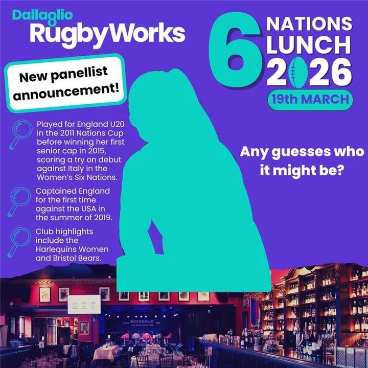 Someone special is coming to the Dallaglio RugbyWorks Six Nations Lunch&hellip;

This year&rsquo;s panellist is:

A stalwart of English rugby 
Known for her toughness on the field and insight off it
A true role model for the next generation 

Can you