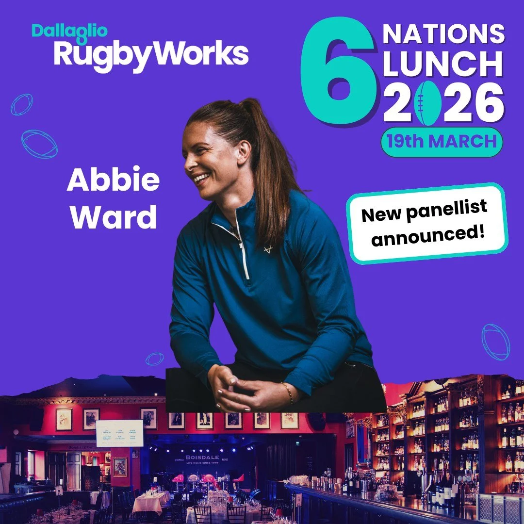 Panellist announcement!

We are delighted to announce that Red Rose, Abbie Ward, will be joining us as a panellist at the Dallaglio RugbyWorks Six Nations Lunch.

Abbie brings unparalleled experience from the rugby field and is passionate about inspi
