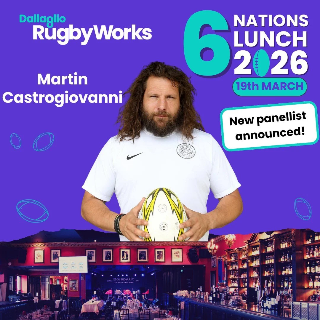 We&rsquo;re excited to reveal that Martin Castrogiovanni will be joining us as a panellist at the Dallaglio RugbyWorks Six Nations Lunch!

A fan favourite and one of rugby&rsquo;s biggest personalities, Martin enjoyed a stellar international career a