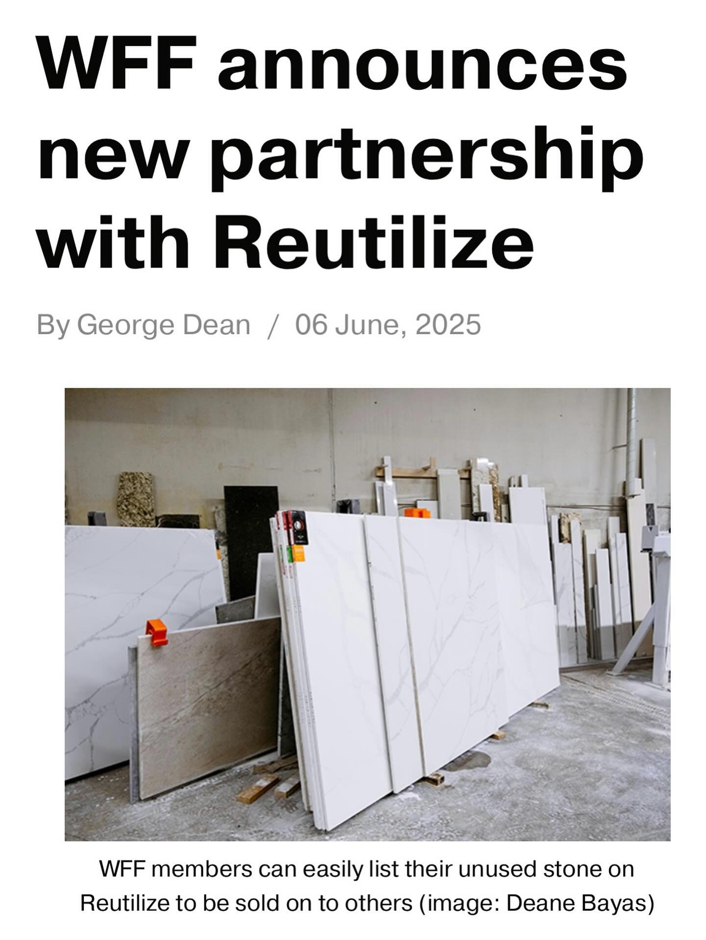 The UK initiative helping companies reduce material waste, reuse existing stock and collectively recycle, achieving a positive impact for the planet. Reduce, Reuse, Reutilize.

Head over to the &lsquo;News&rsquo; section of our website to read the fu