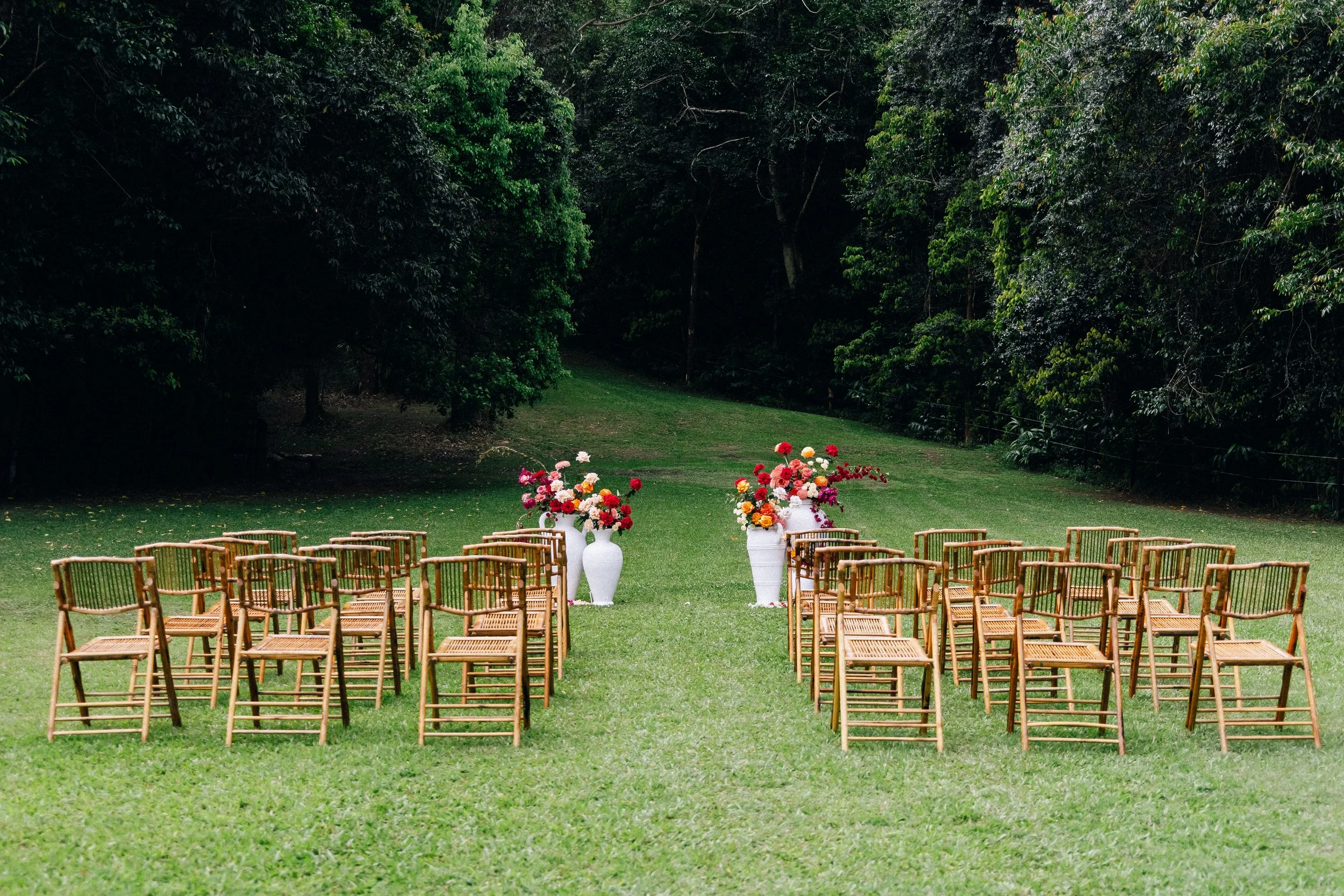 Backdrop view of Palm Creek Estate Wedding Venue 