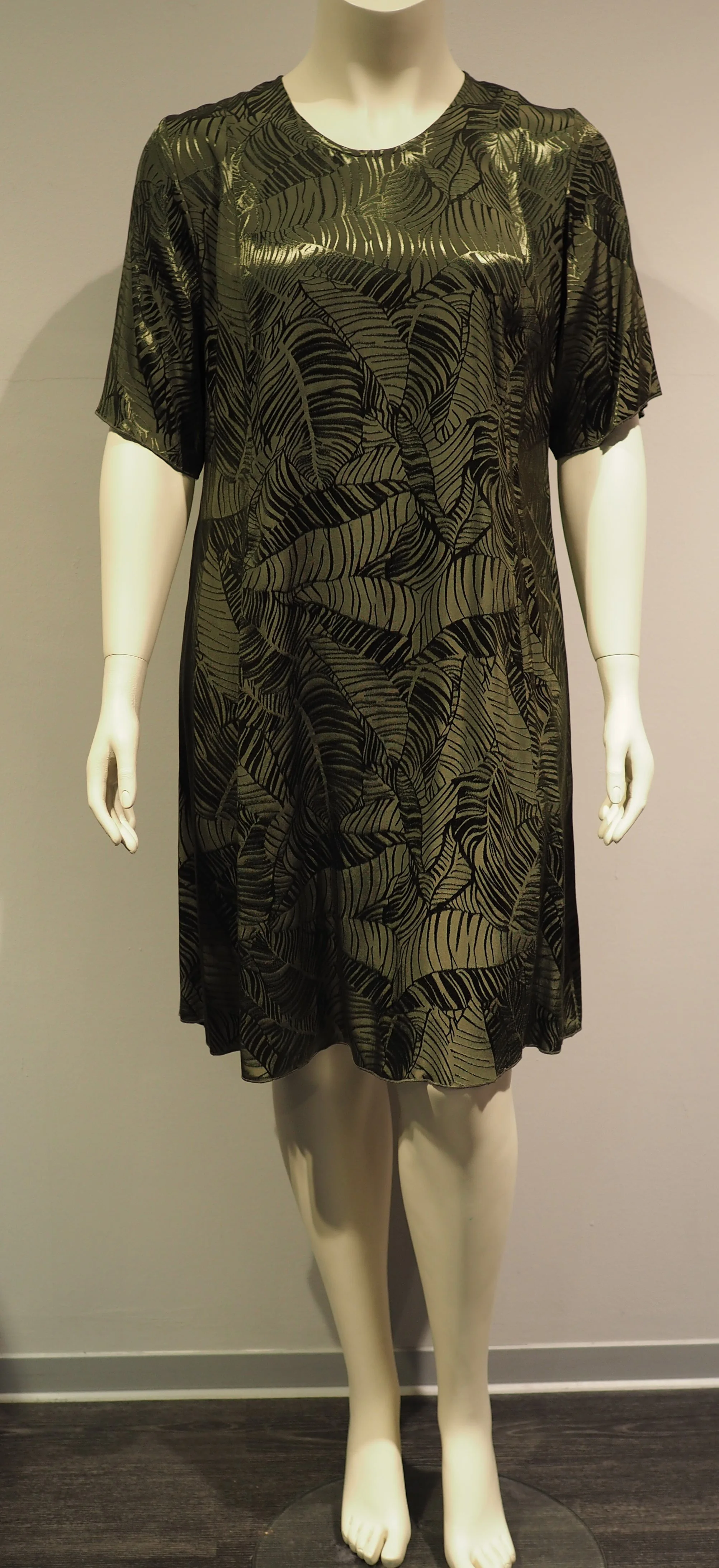 Kleid A-Linie, Olive