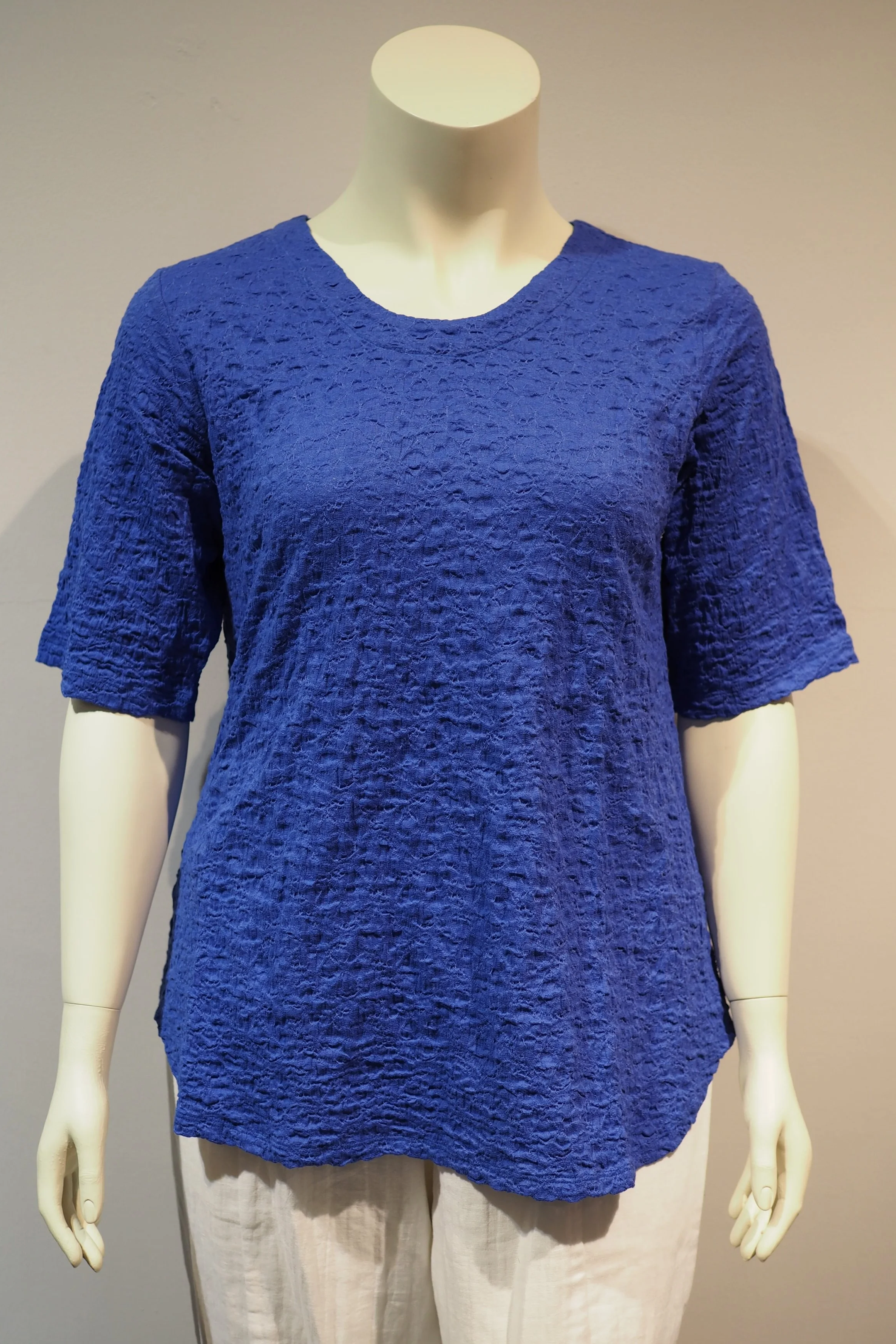 Shirt aus Baumwoll-Cloqué Royal