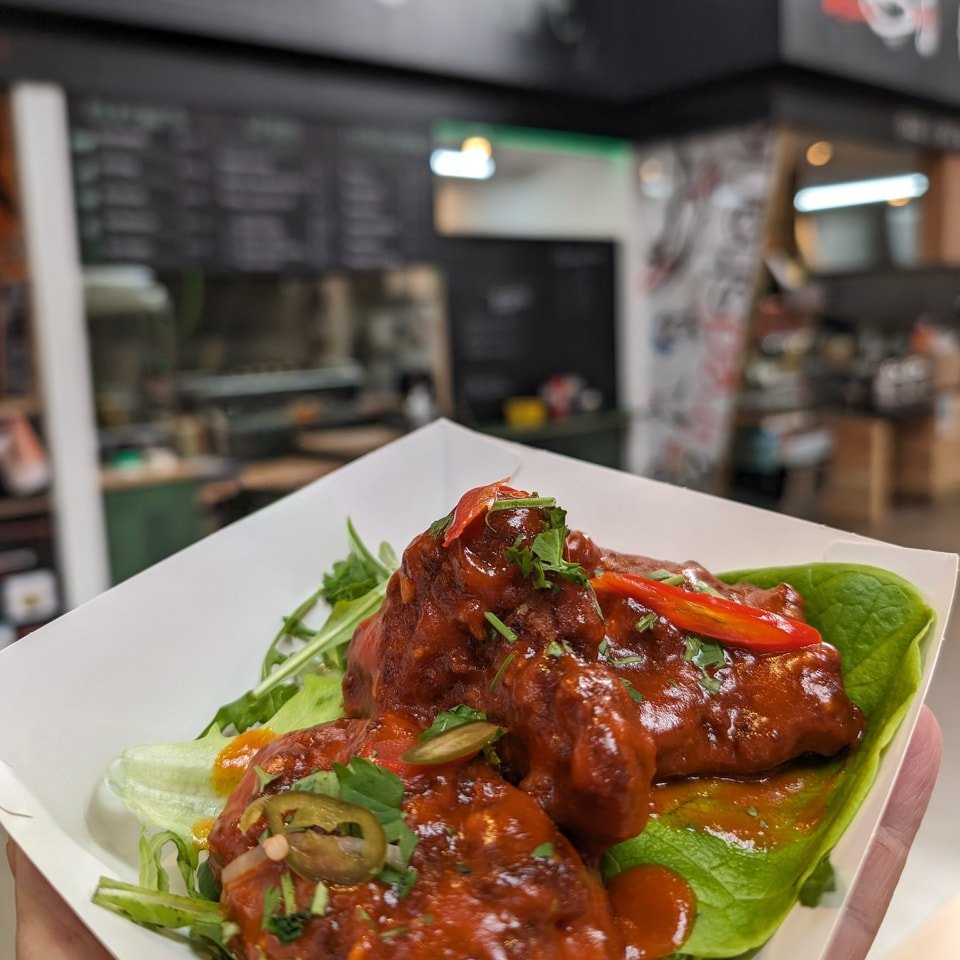 Buffalo Chunks 🦬 

Our own buttermilk marinated, crispy fried chicken thighs with a homemade buffalo inspired hot sauce...
Just a wee mouth watering taster while you wait for the main event 😉

 #foodie #instafood #food #foodhall #inverness #inverne