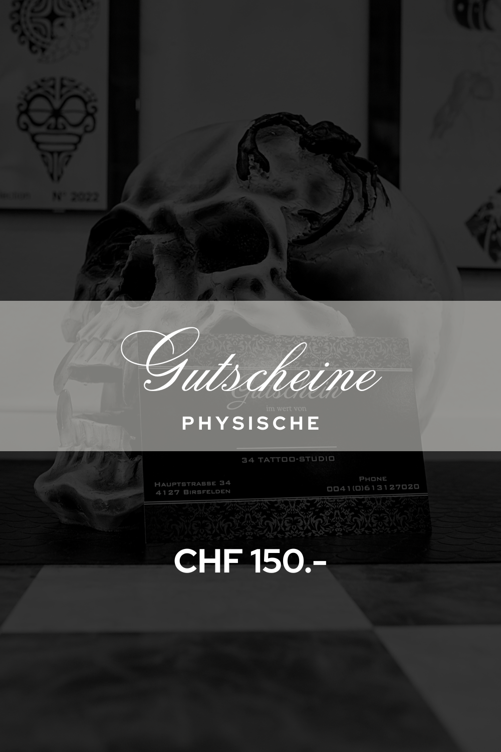 34tattoo Gutscheine 150 (Physische)