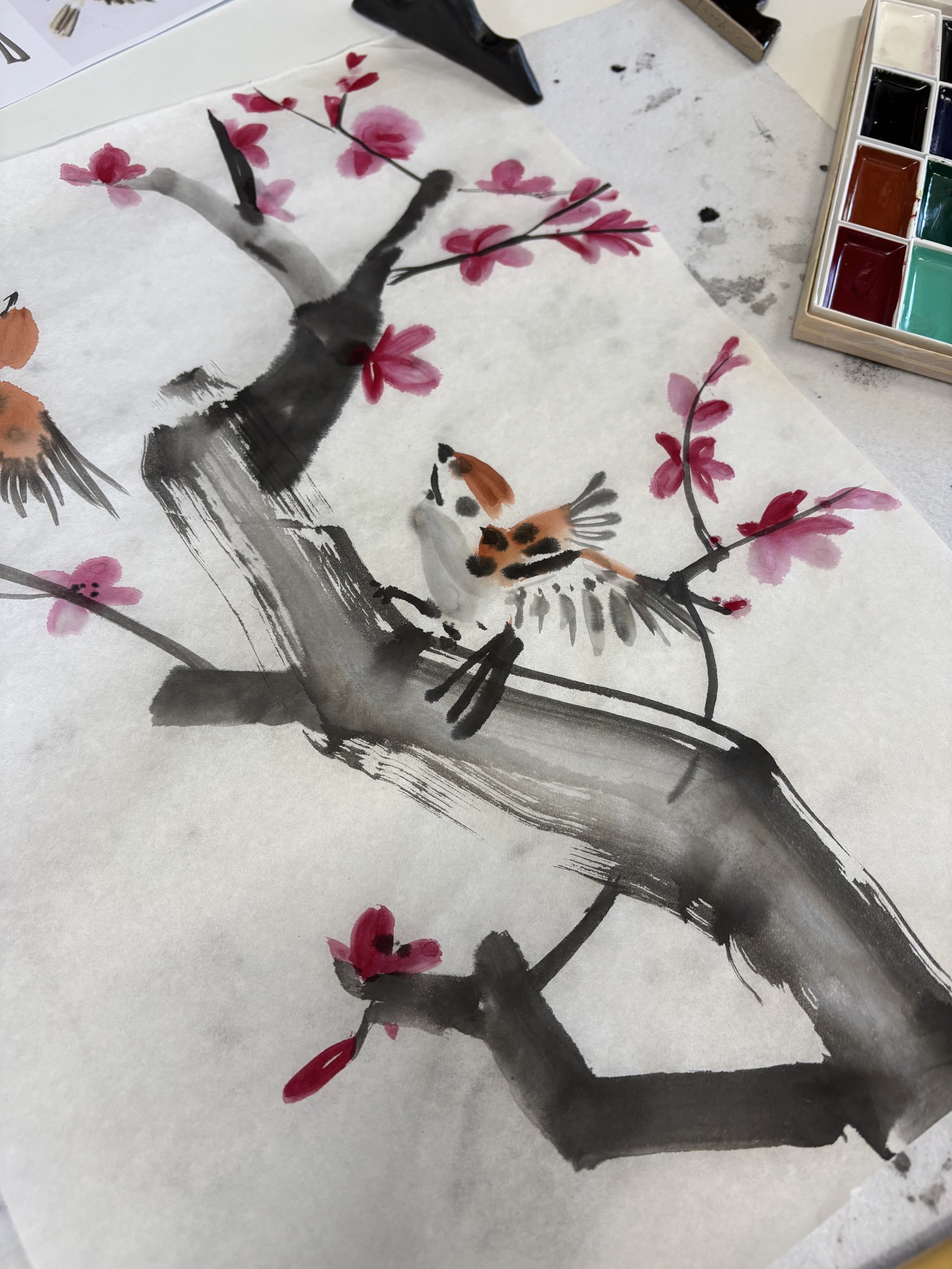 Painting Birds and Flowers — Kachōga