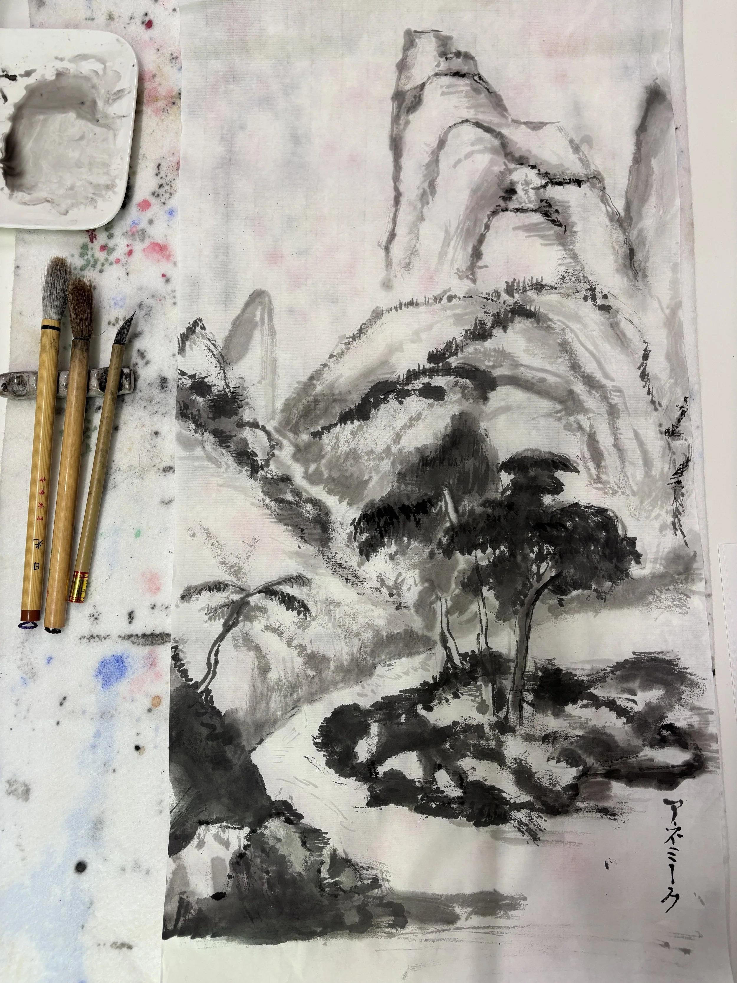 Eight Sessions of Sumi-e: A Journey in Ink