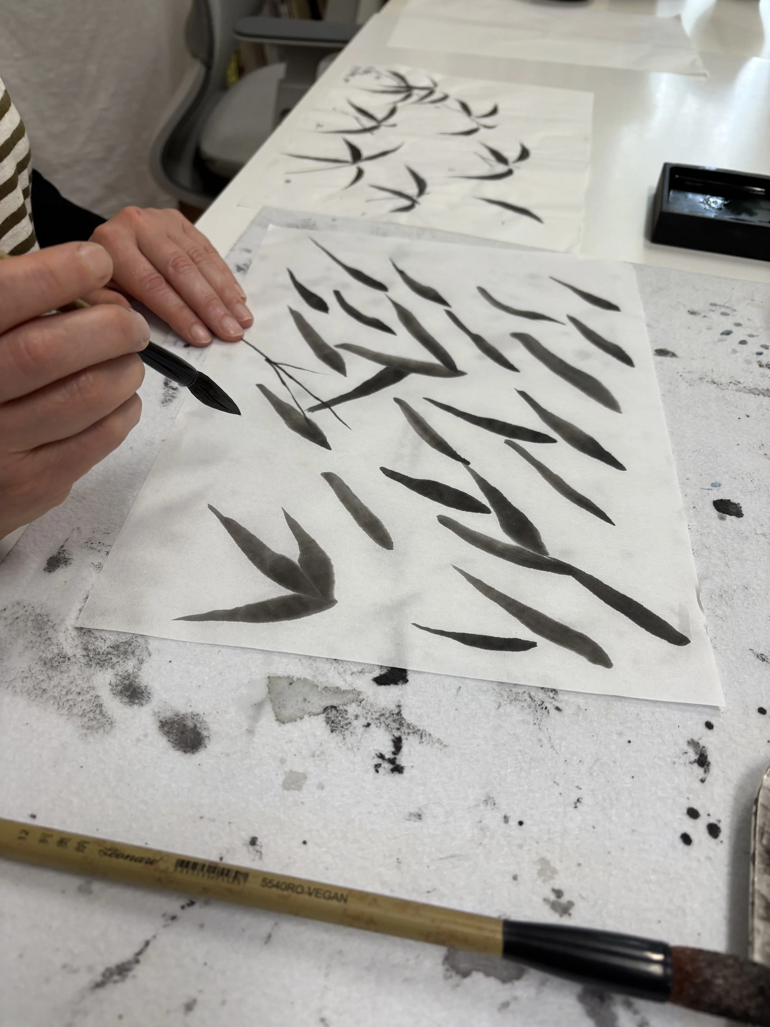 Back to Bamboo: Starting the New Sumi-e Course